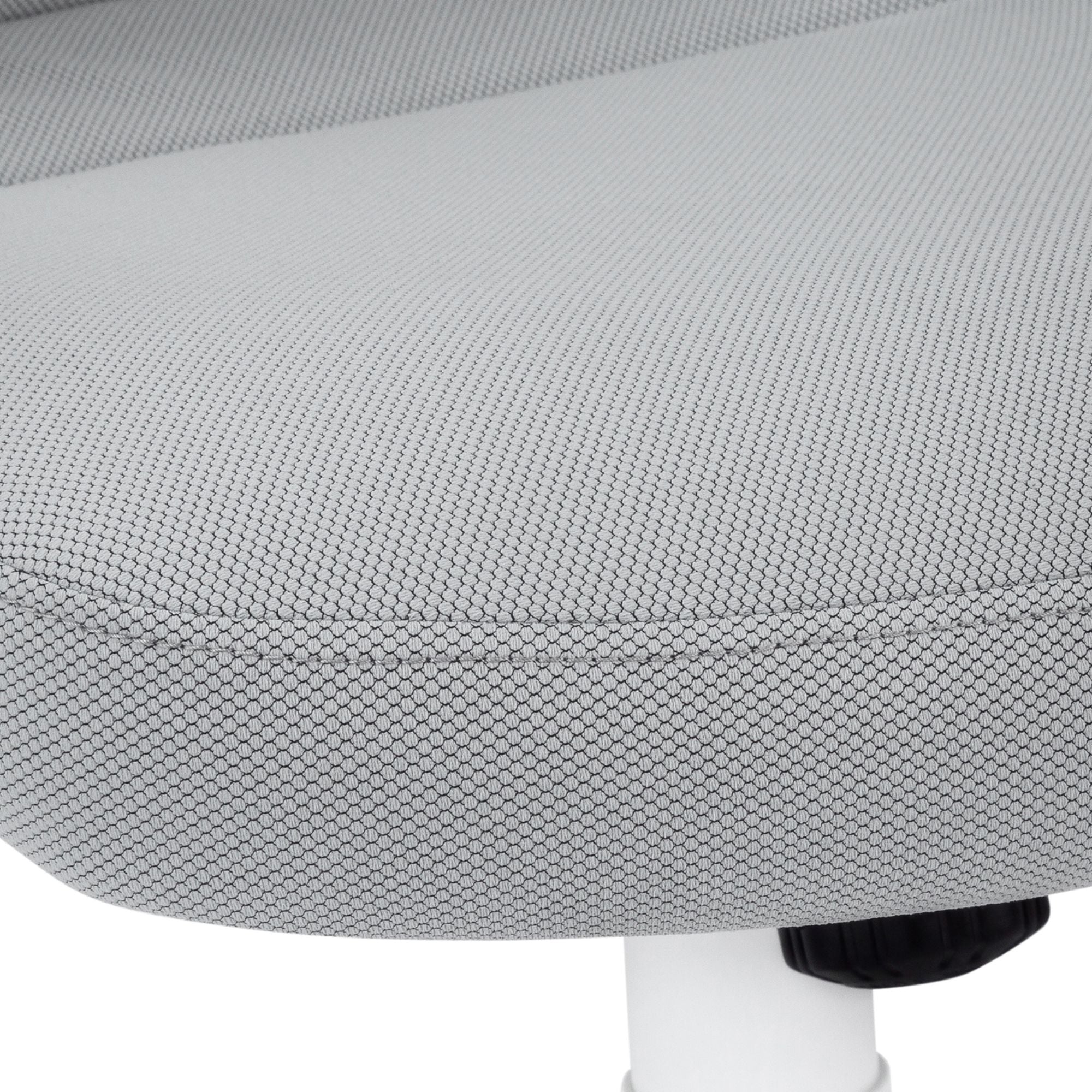 White and grey Monarch Specialties TaskMaster office chair with adjustable height and ergonomic design for comfortable seating.