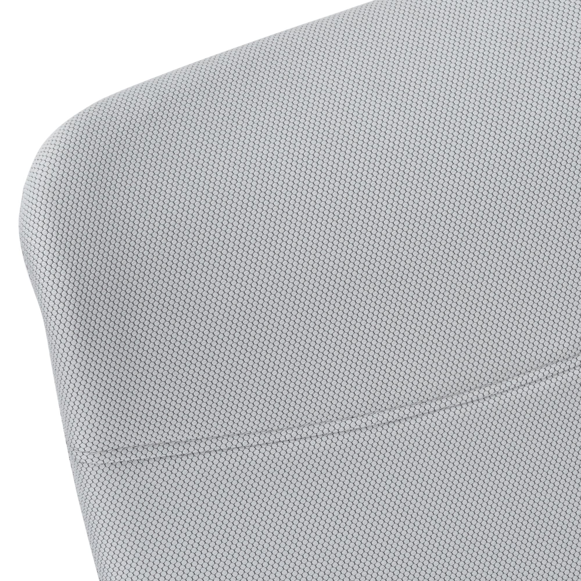 White and grey TaskMaster office chair by Monarch Specialties with ergonomic design and adjustable features.