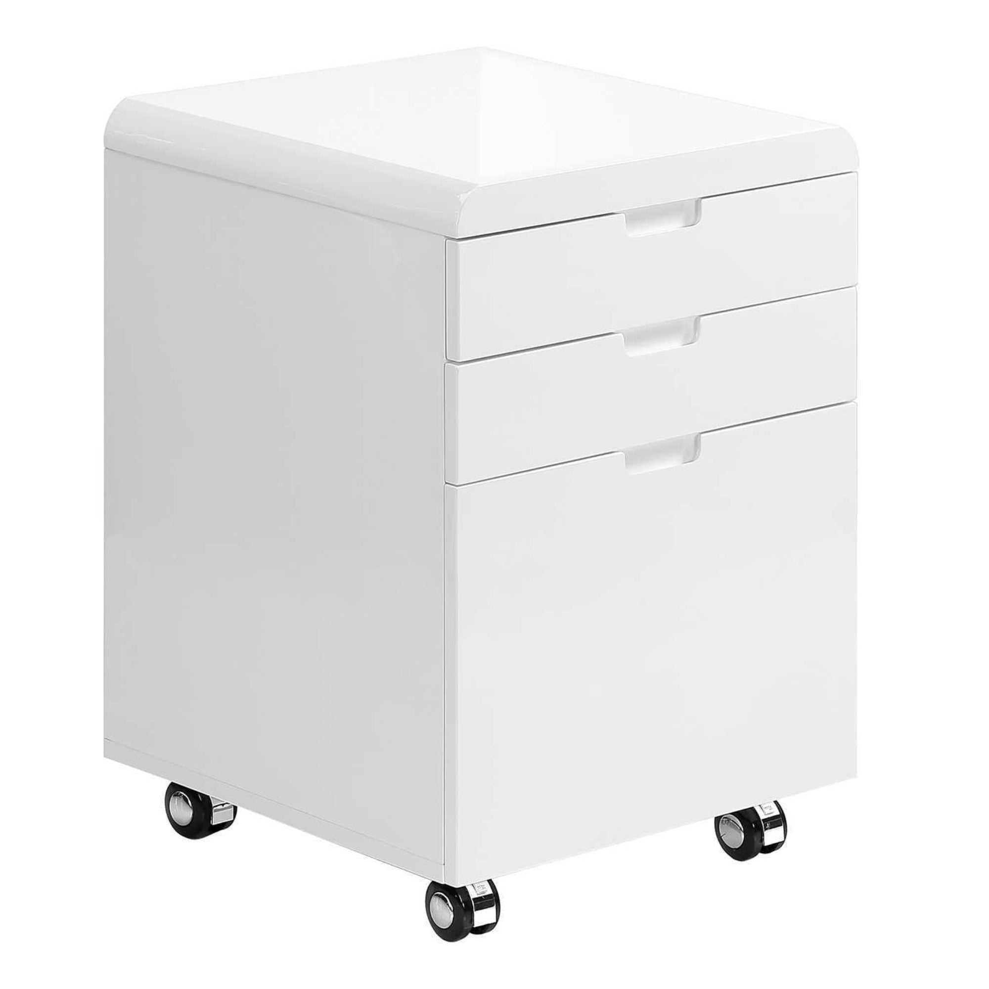 Monarch Specialties Studiora filing cabinet with multiple drawers, dark wood finish, and modern design for office storage.
