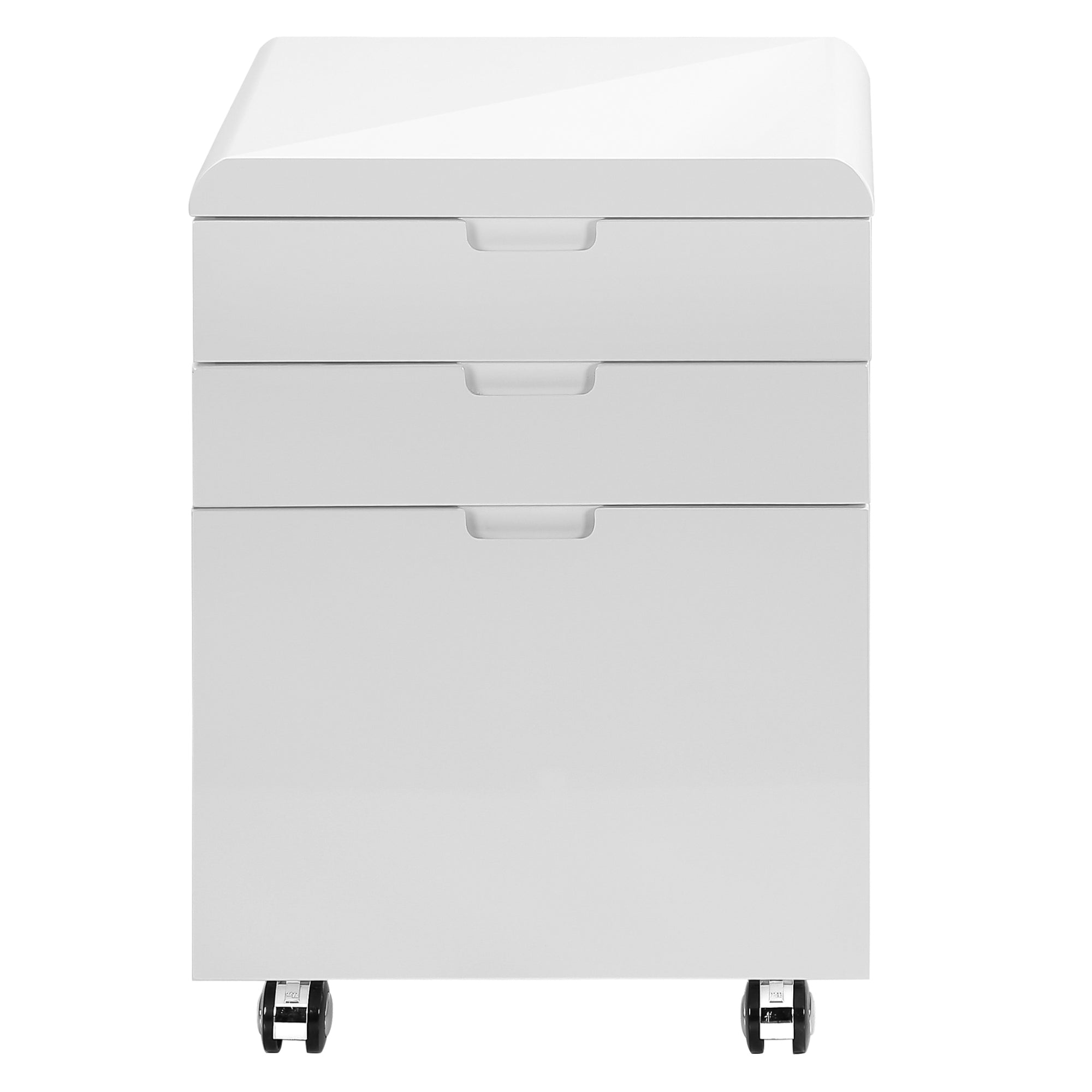 Monarch Specialties Studiora filing cabinet with multiple drawers and sleek wood finish, ideal for office storage.