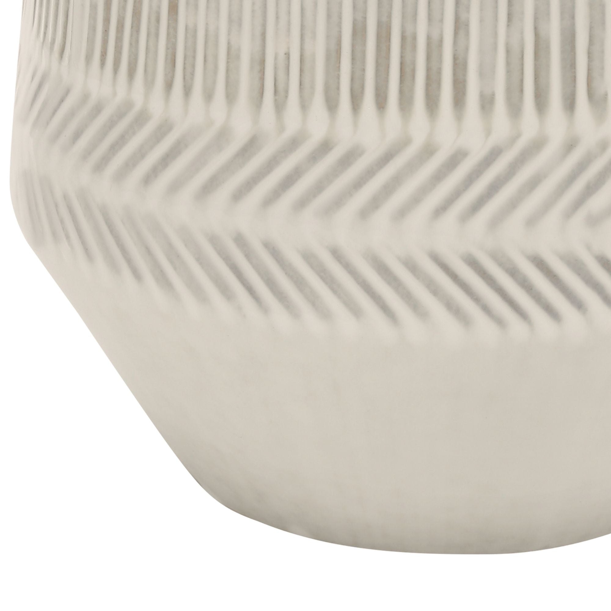 Cream ceramic table lamp with 33-inch height and modern design, ideal for living room or bedroom decor
