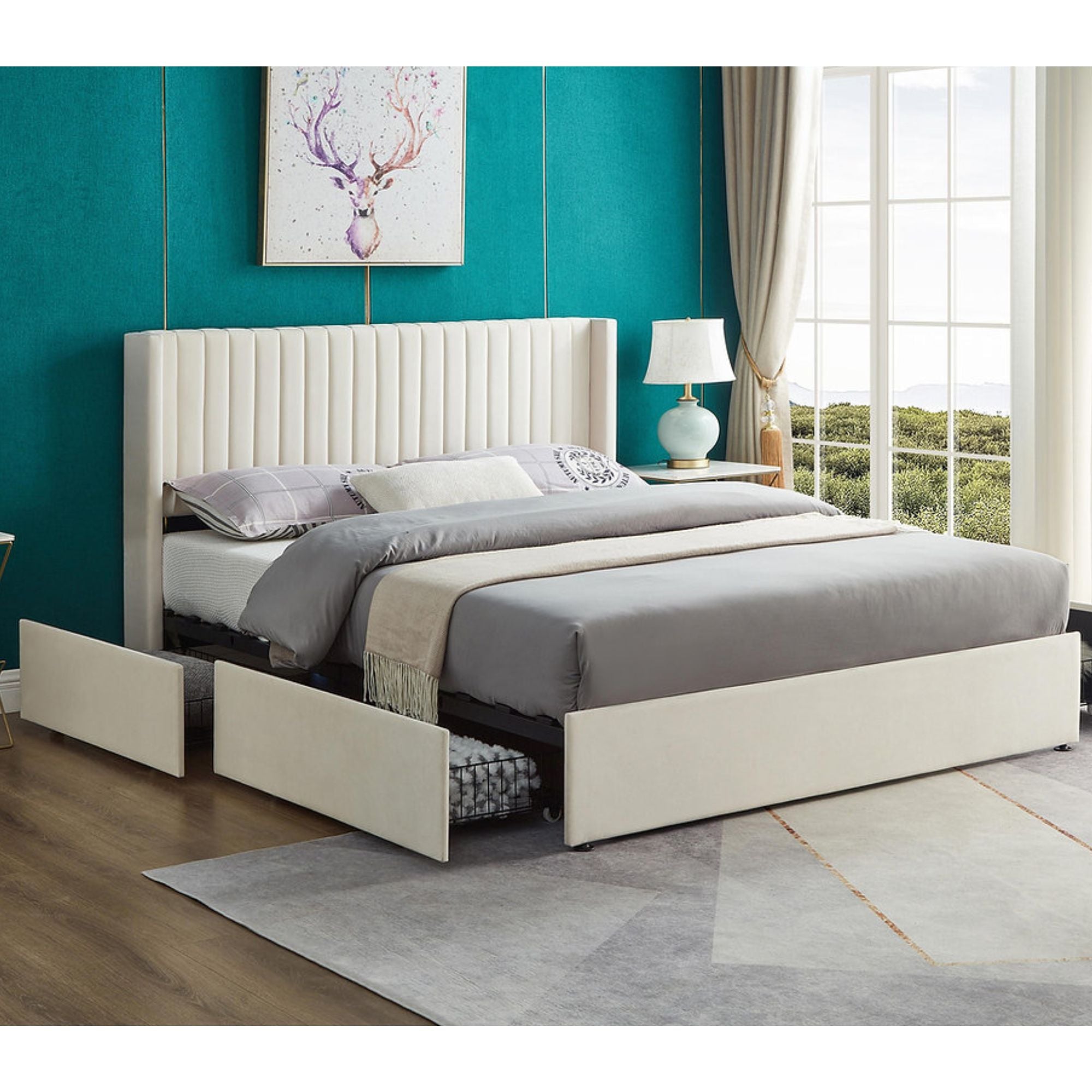 Monaco Channel Wing Platform Bed