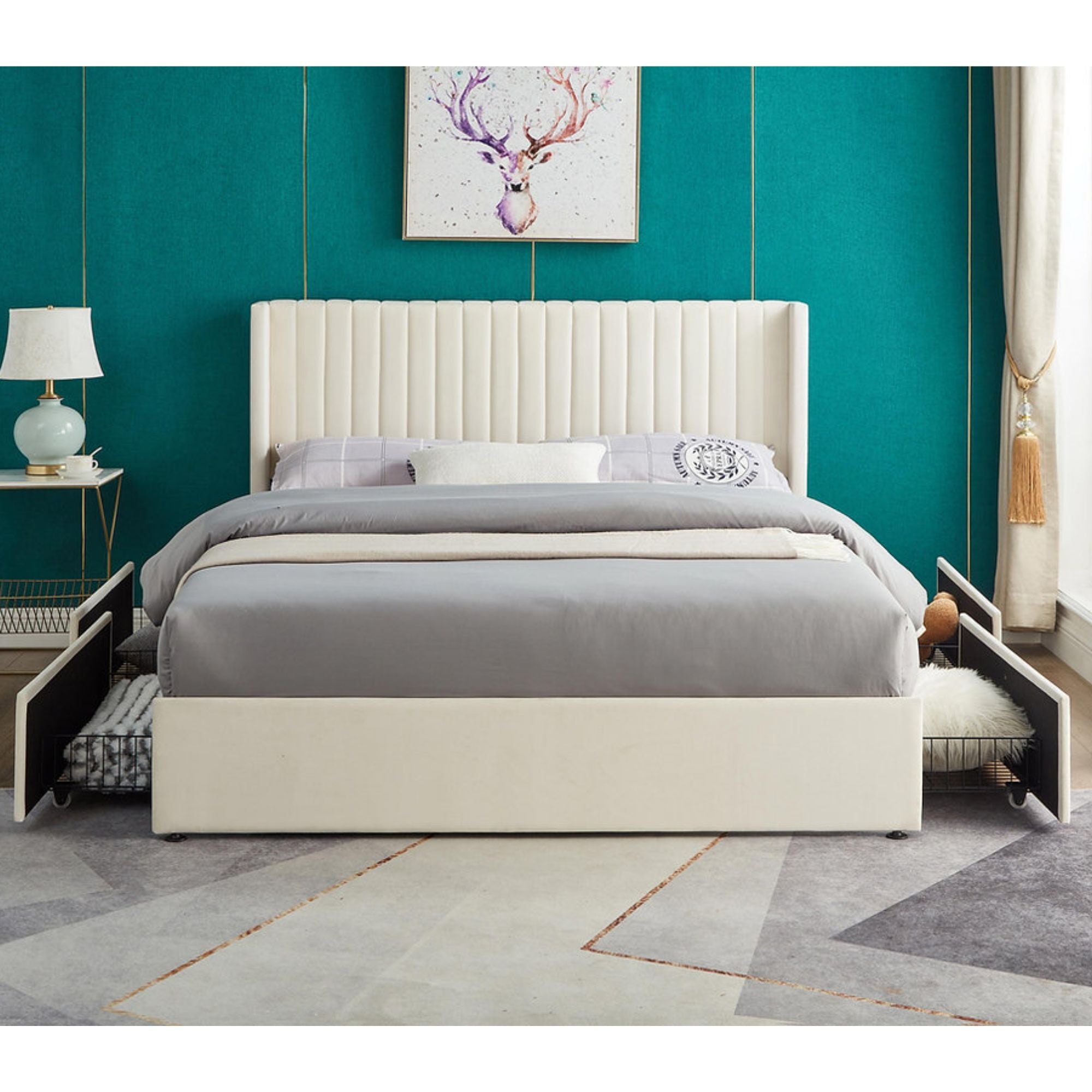 Monaco Channel Wing Platform Bed