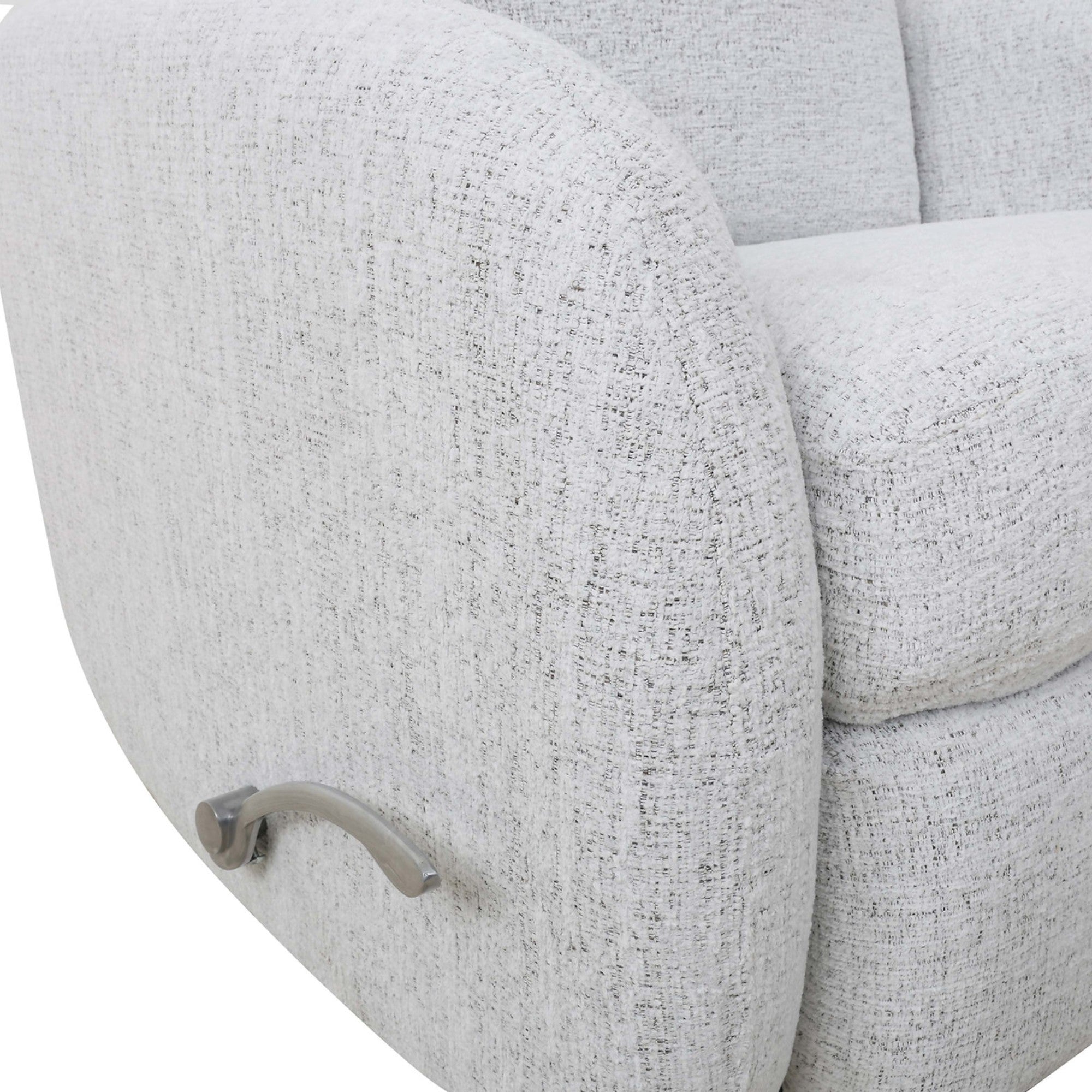 Light grey Bentley Comfort Recliner by IFF with plush cushioning and reclining feature, showcasing a modern, stylish lounge chair.