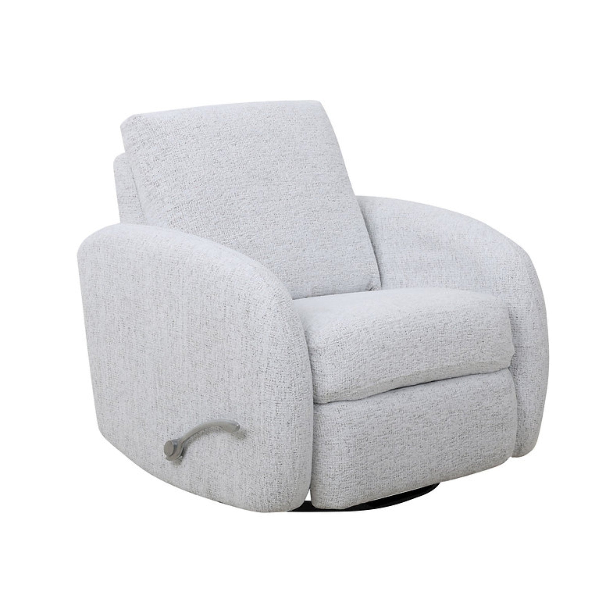 Light grey IFF Bentley Comfort Recliner in reclining chair style, featuring plush cushions and a modern design.