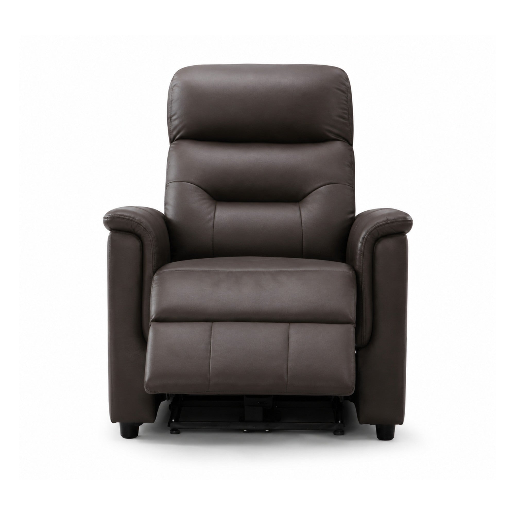 Serenity Genuine Leather Power Reclining Sofa Set Brown