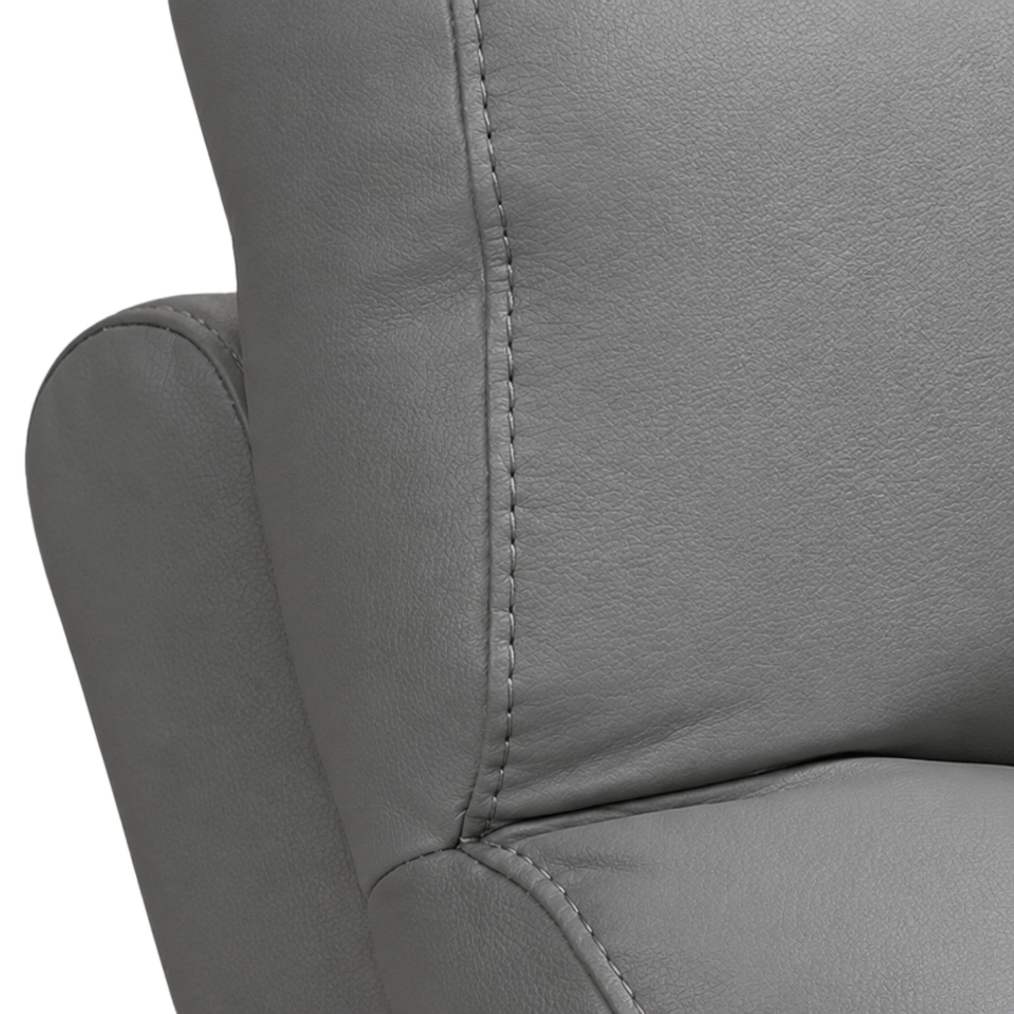 Serenity Genuine Leather Power Reclining Sofa Set Grey