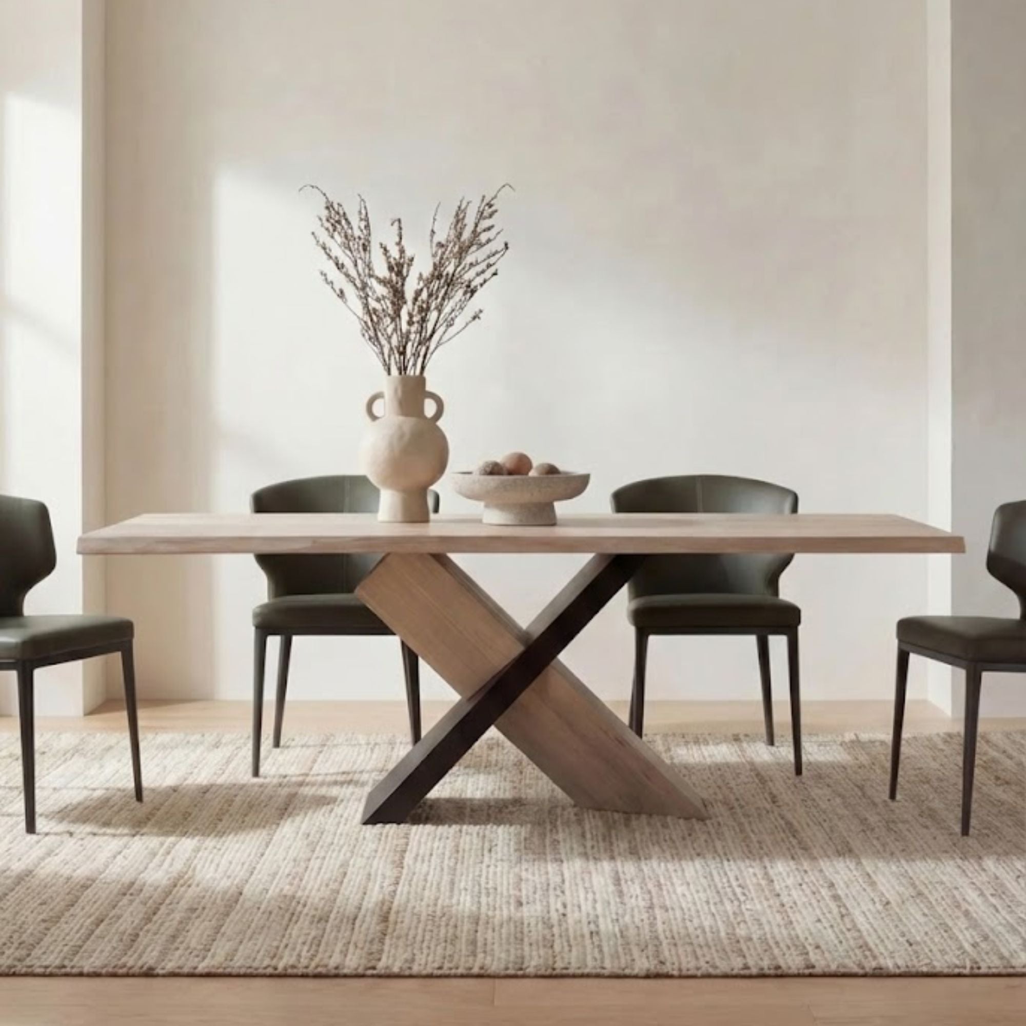 Moe's Home Instinct Collection Dining Table Natural | CastleUp Experience Centre Online Furniture