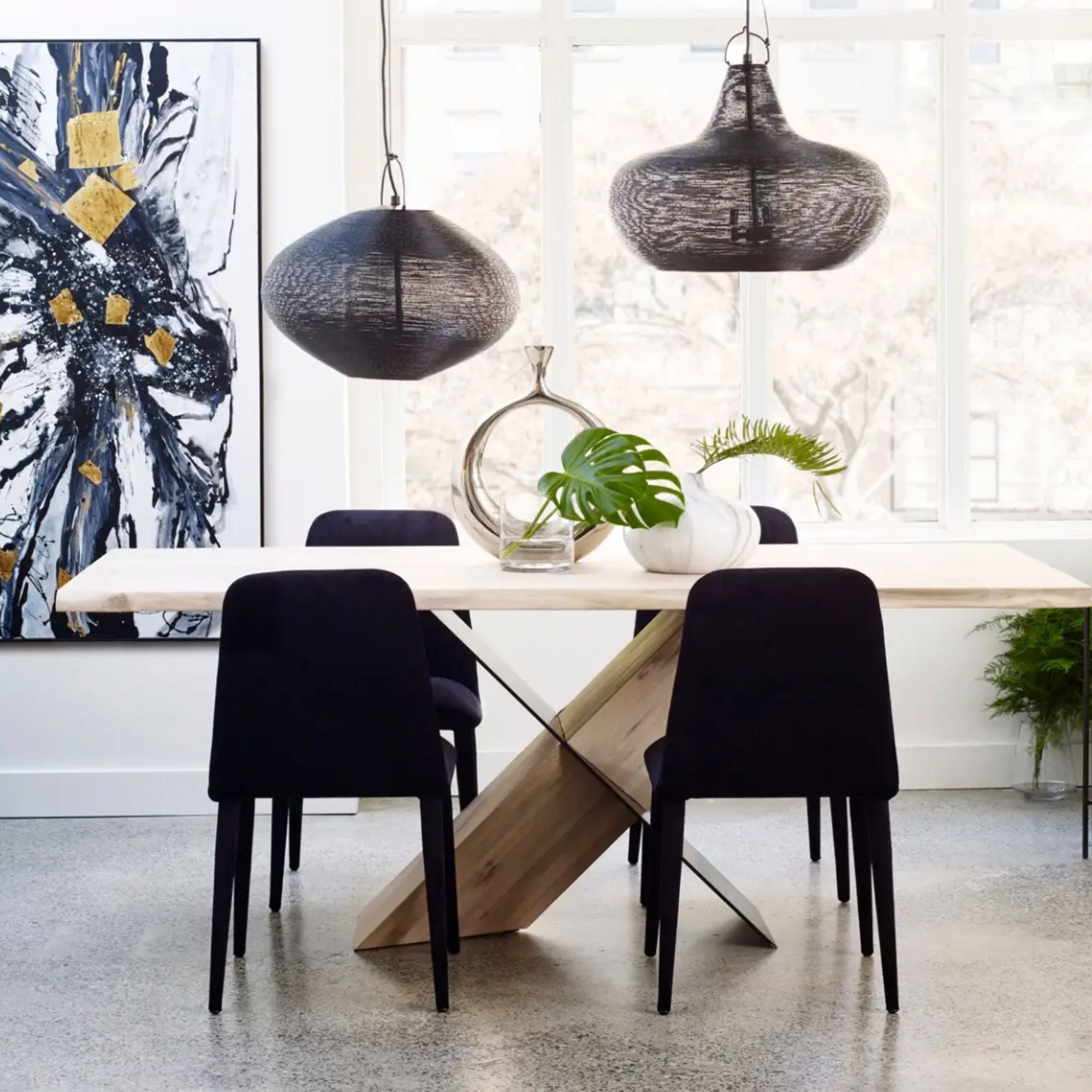 Moe's Home Instinct Collection Dining Table Natural | CastleUp Experience Centre Online Furniture