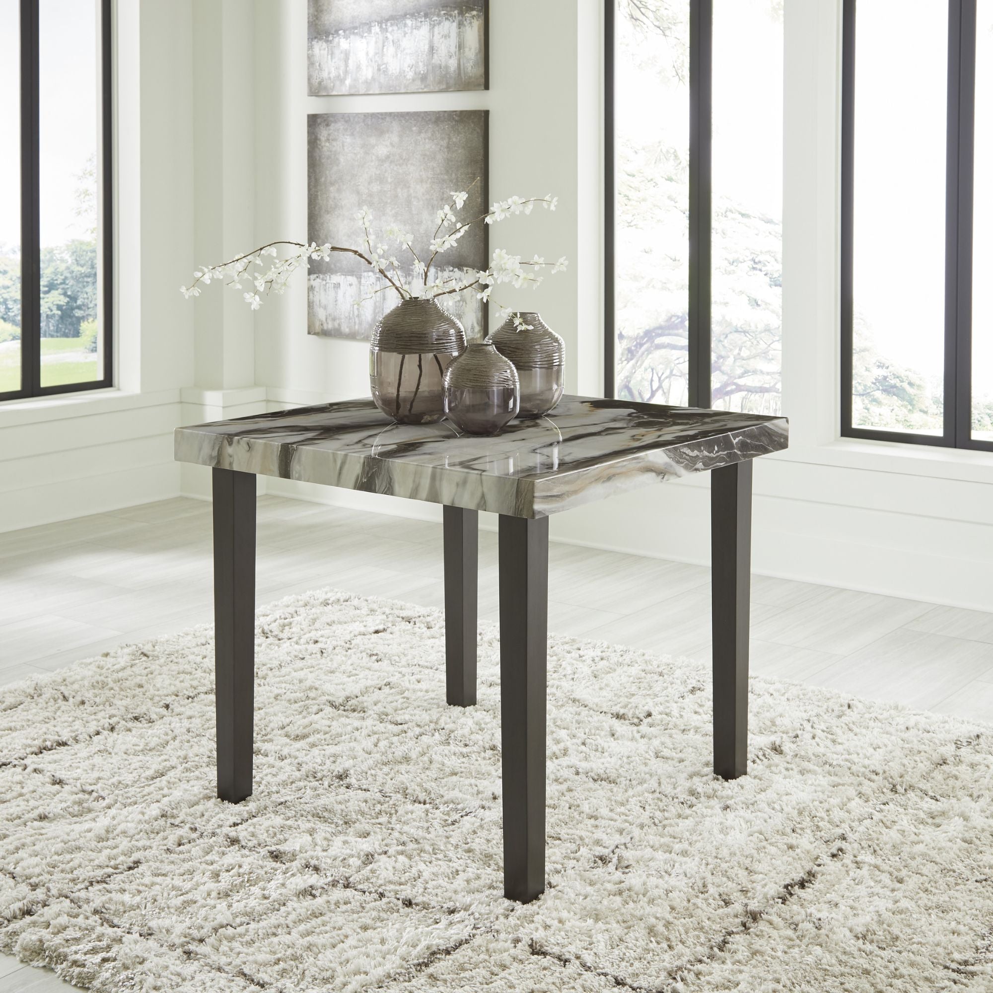 Square Jeshina DRM counter height dining table by Signature Ashley, showcasing a sturdy wooden surface and modern design.