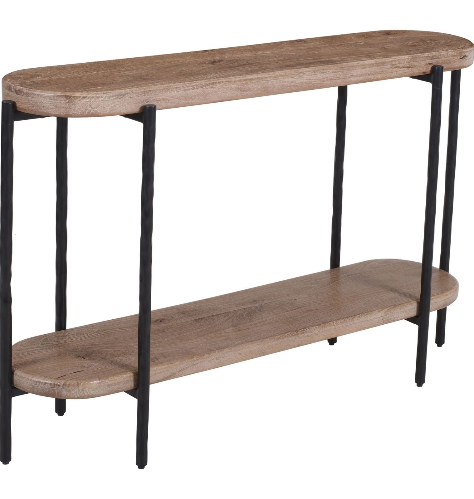 Johar 52" Console Table in Natural and Black