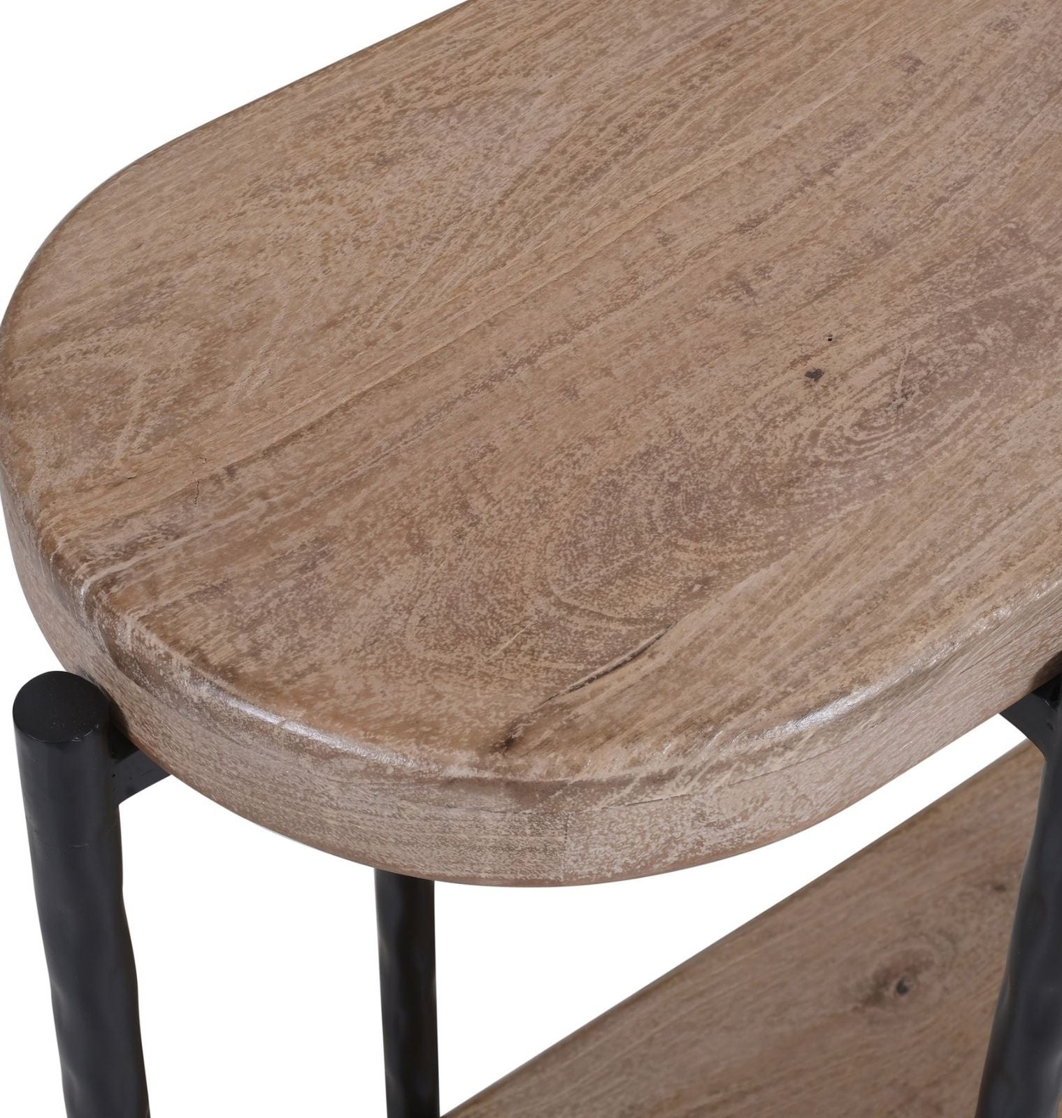 Johar 52" Console Table in Natural and Black