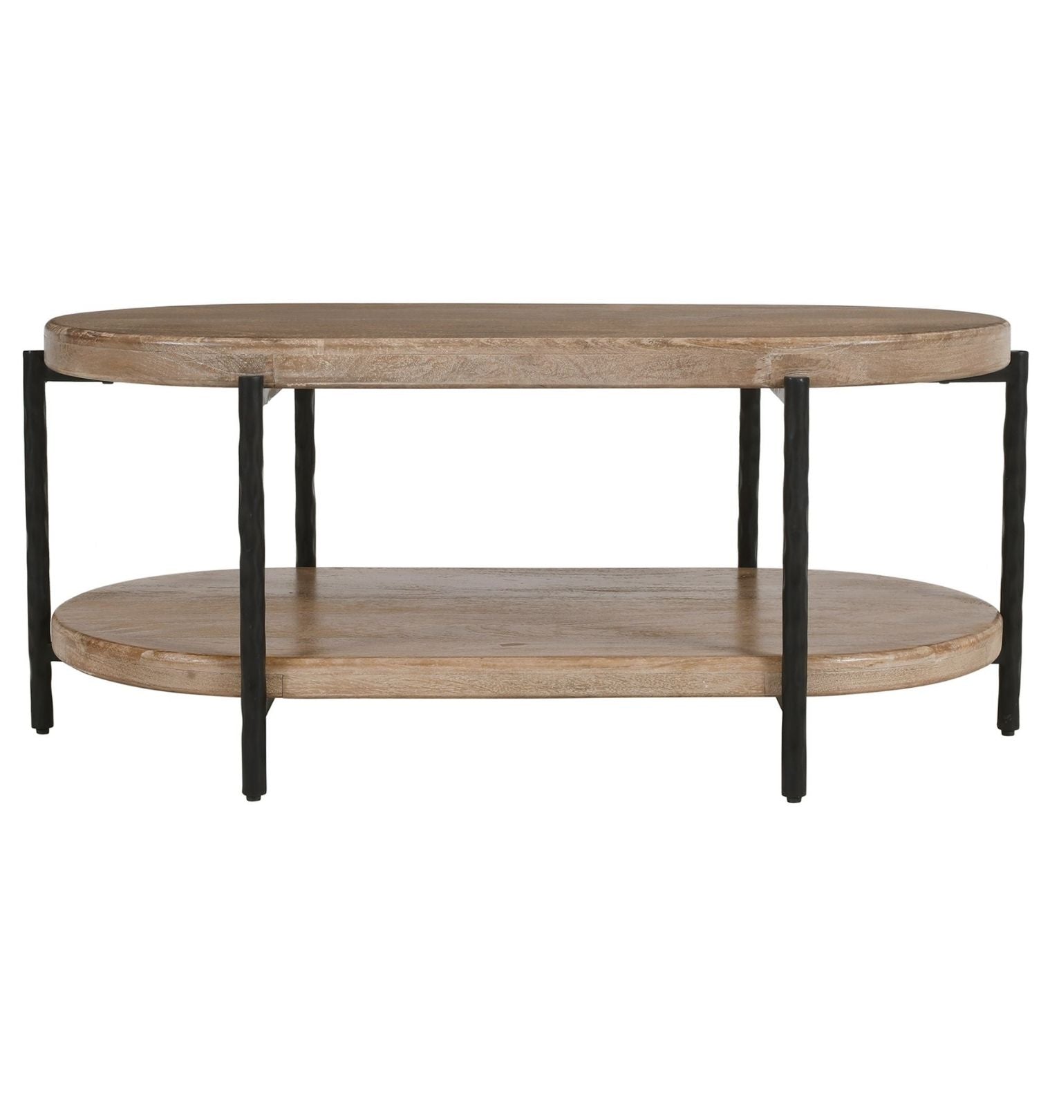 Johar Oval Coffee Table in Natural and Black (pre-order)