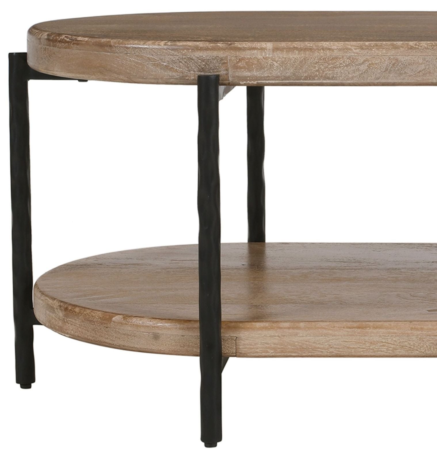 Johar Oval Coffee Table in Natural and Black (pre-order)
