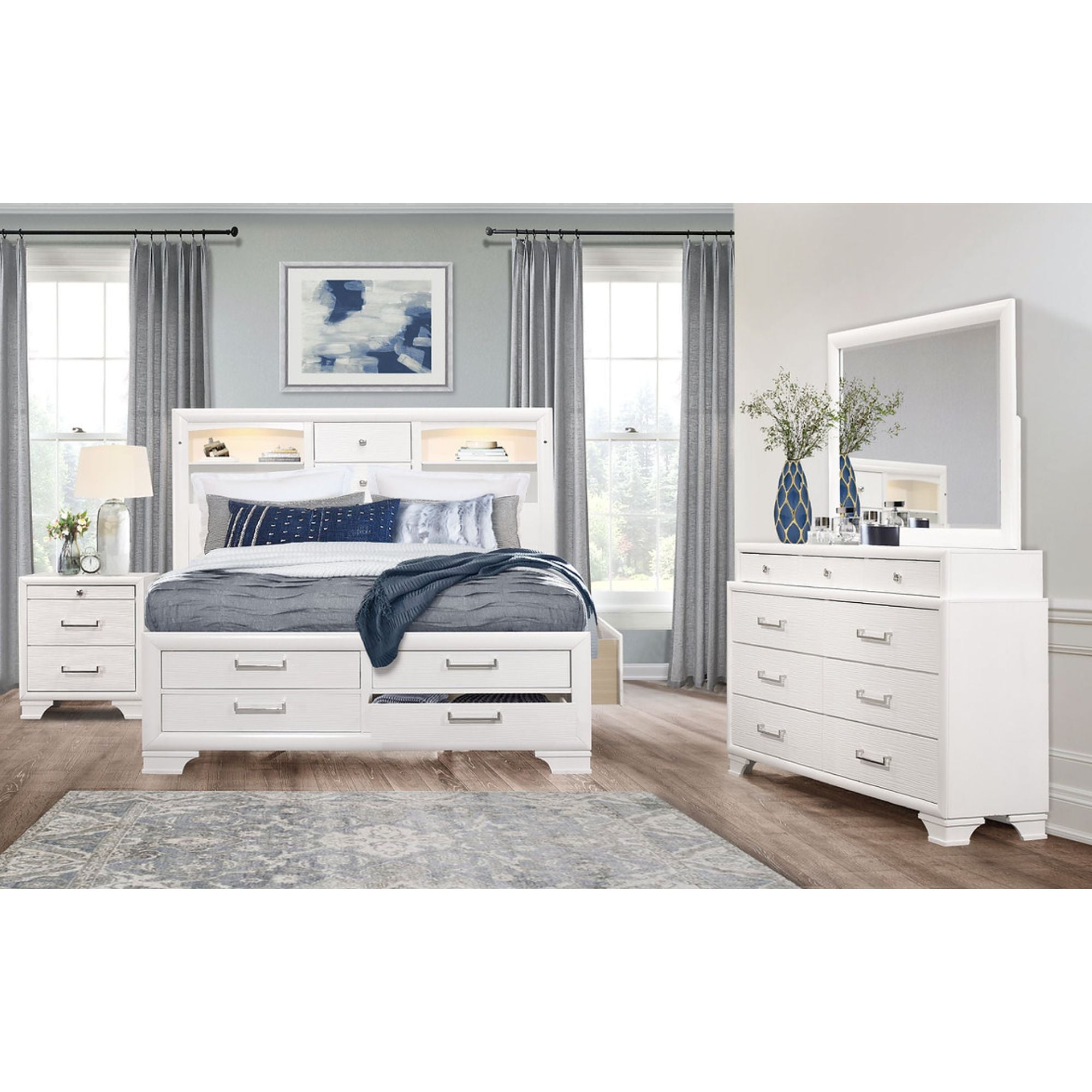 Jordyn Bedroom Set in White | CastleUp Experience Centre