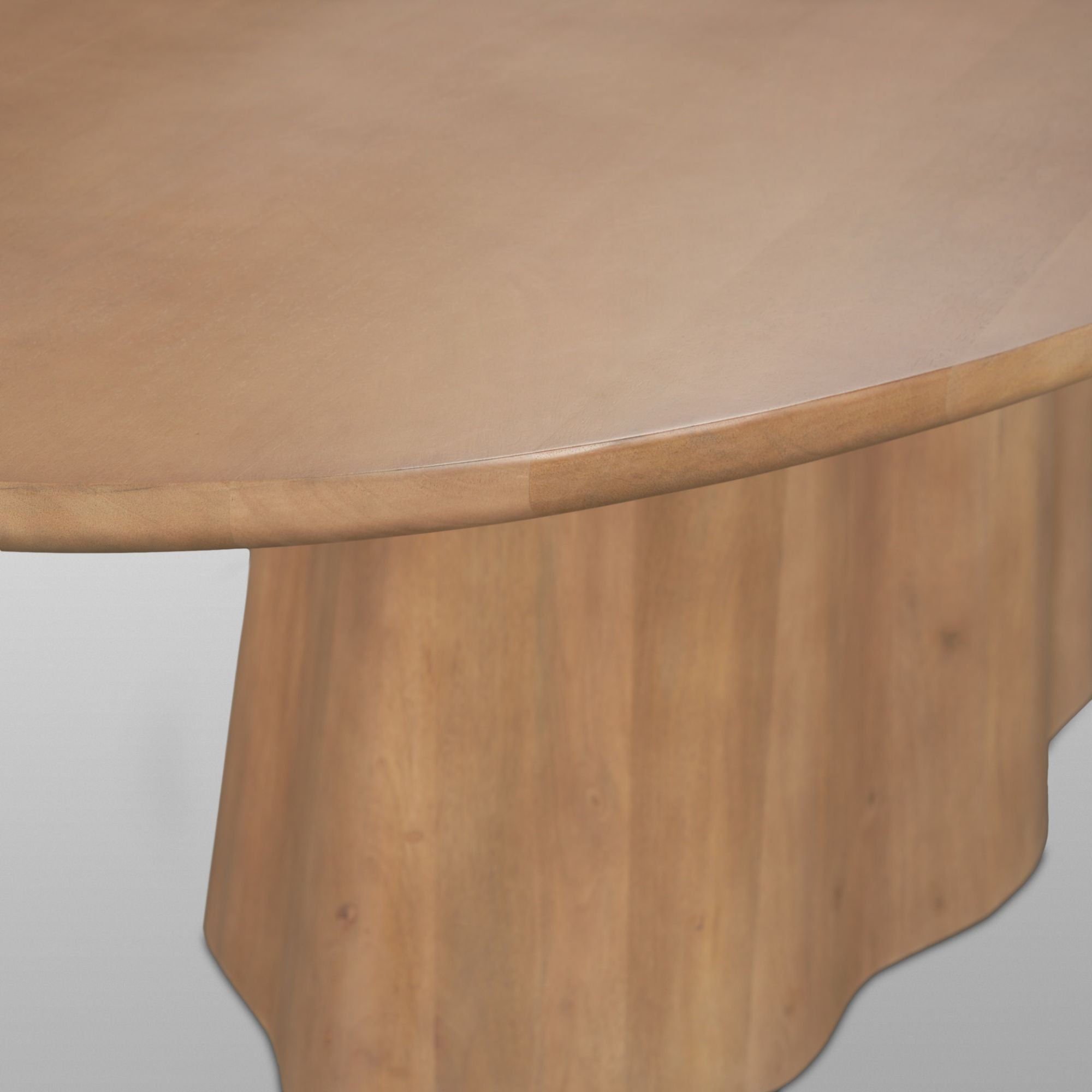 Mercana Jovani 94 inch Oval Dining Table Light Brown