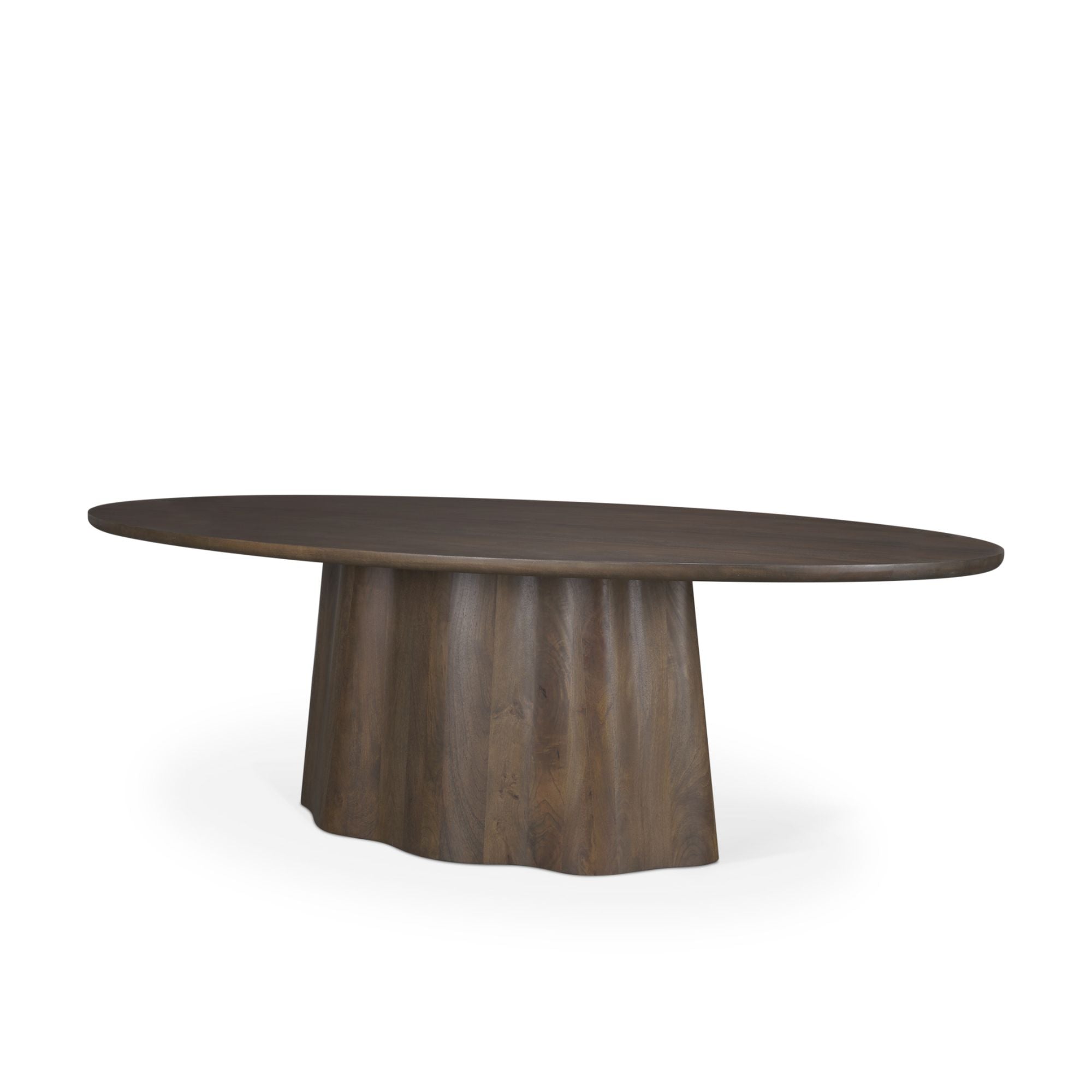 Mercana Jovani 94 inch Oval Dining Table Dark Brown