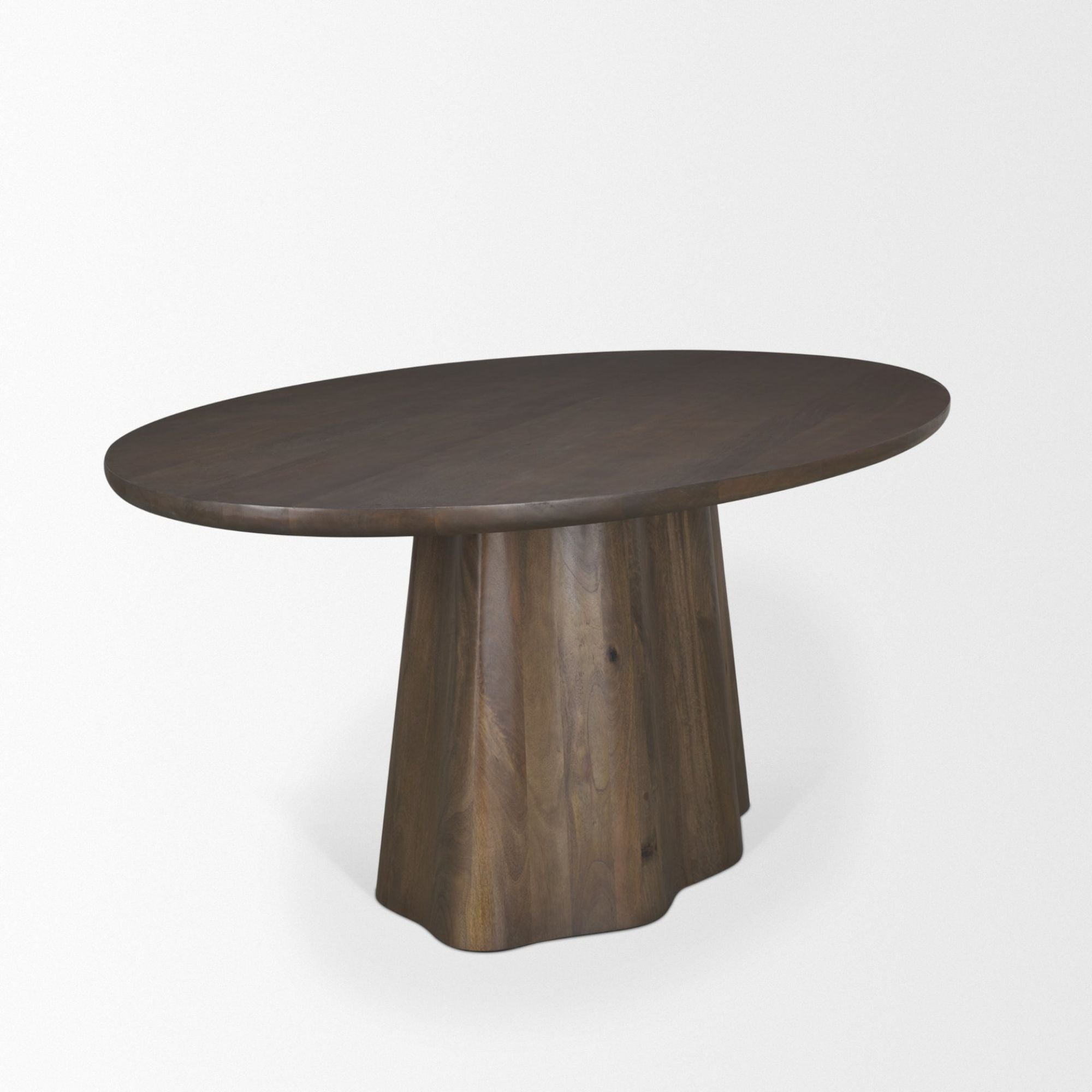 Mercana Jovani 94 inch Oval Dining Table Dark Brown