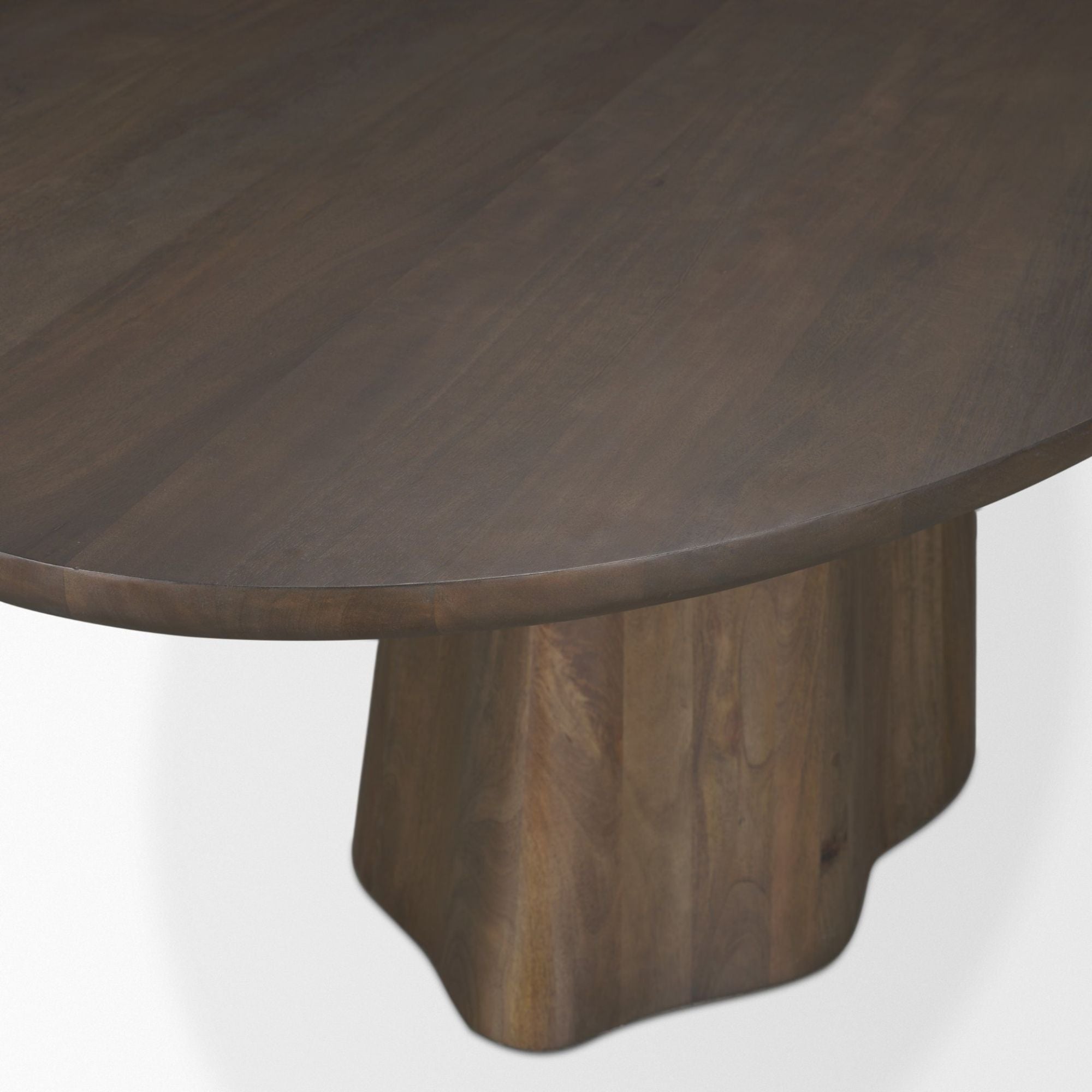 Mercana Jovani 94 inch Oval Dining Table Dark Brown