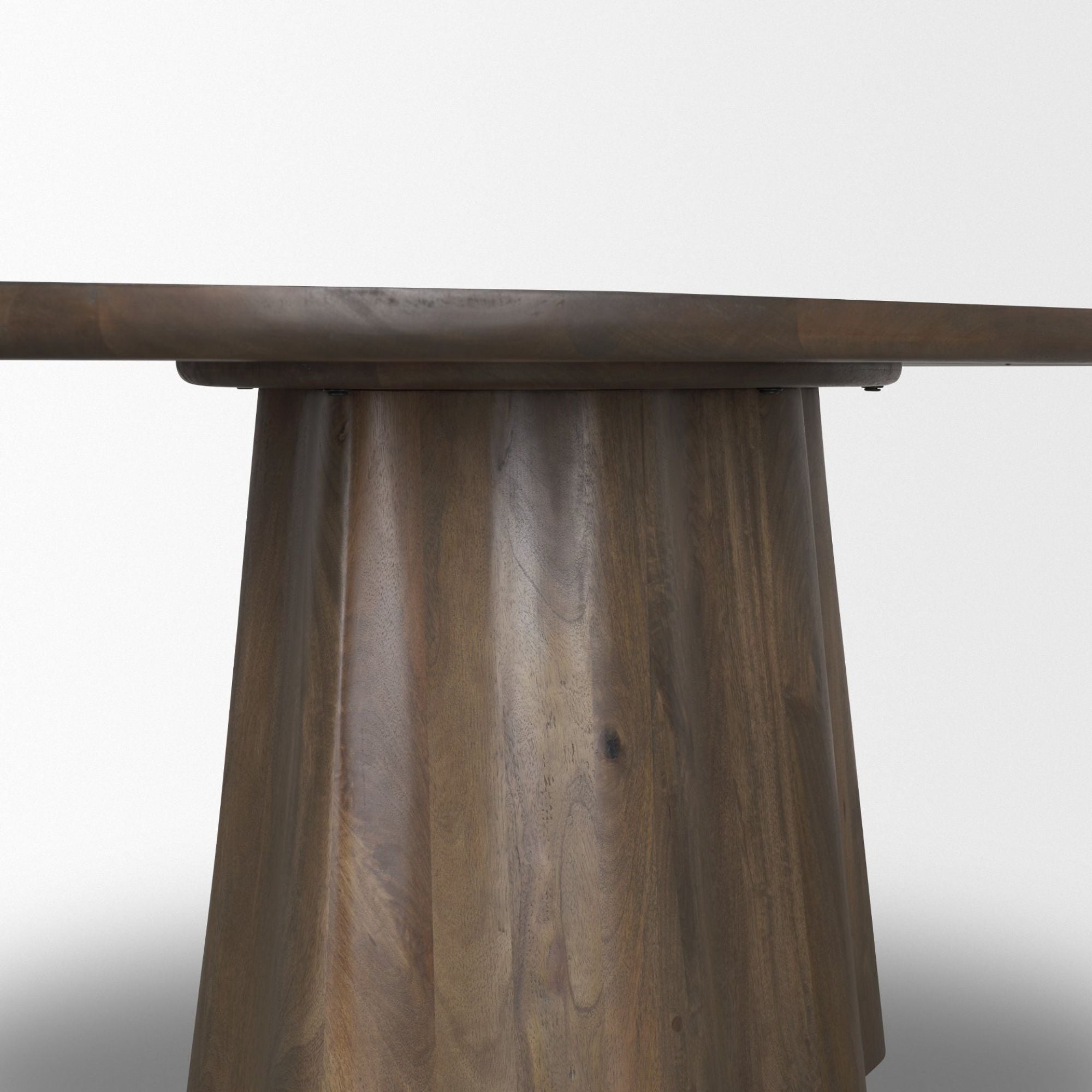 Mercana Jovani 94 inch Oval Dining Table Dark Brown