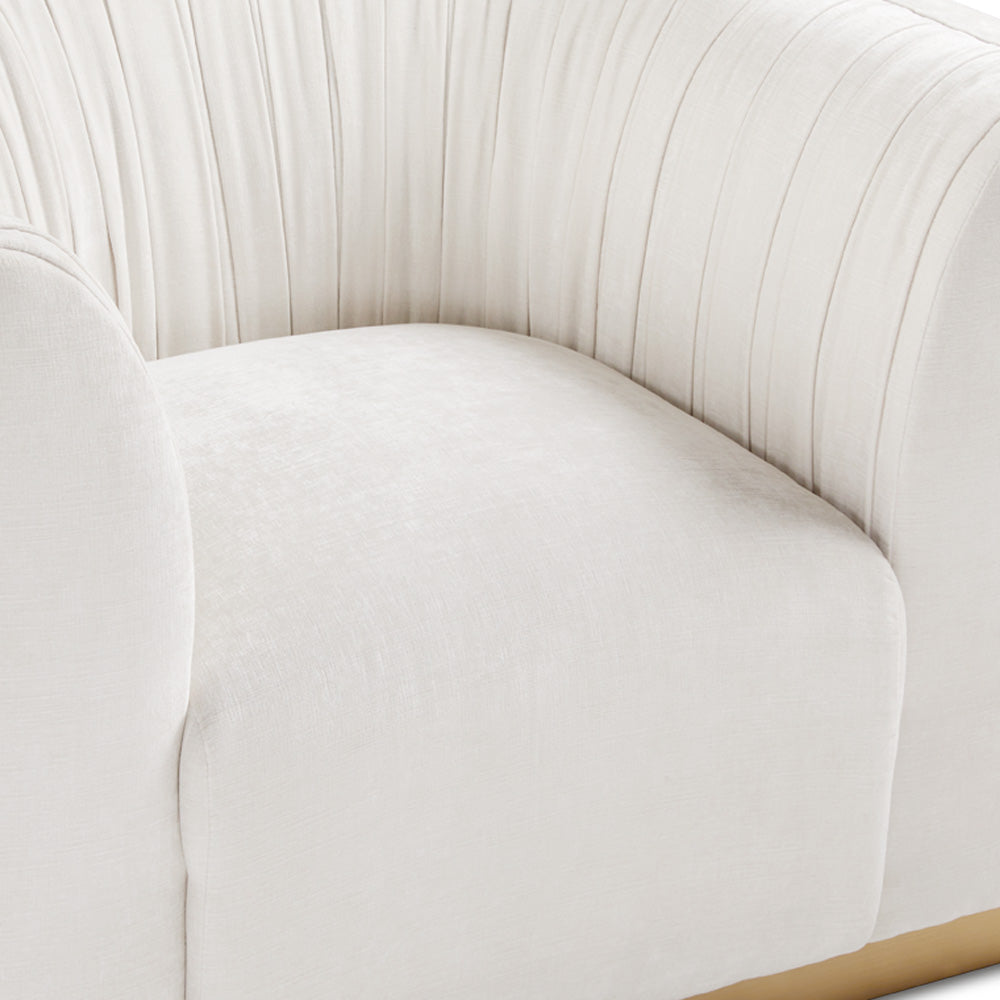 Julius Gold Accent Chair.