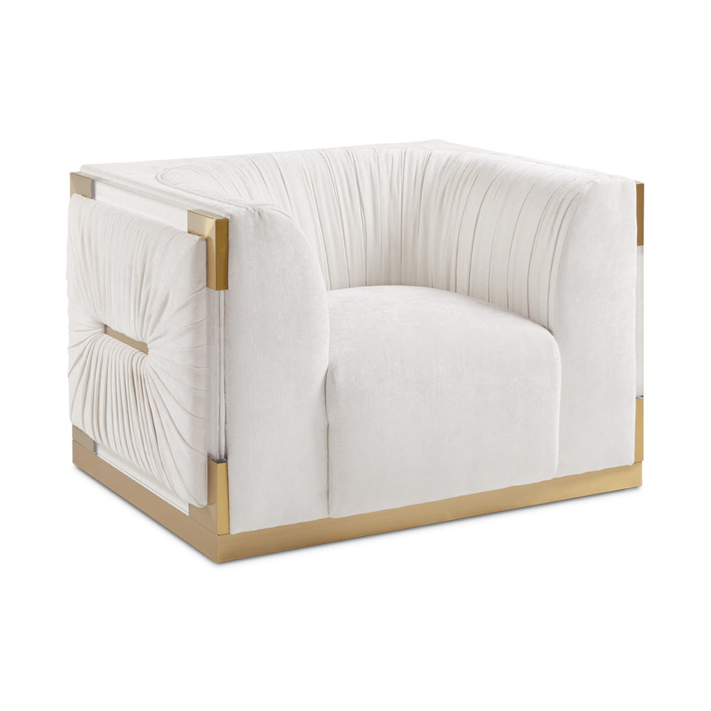 Julius Gold Accent Chair.
