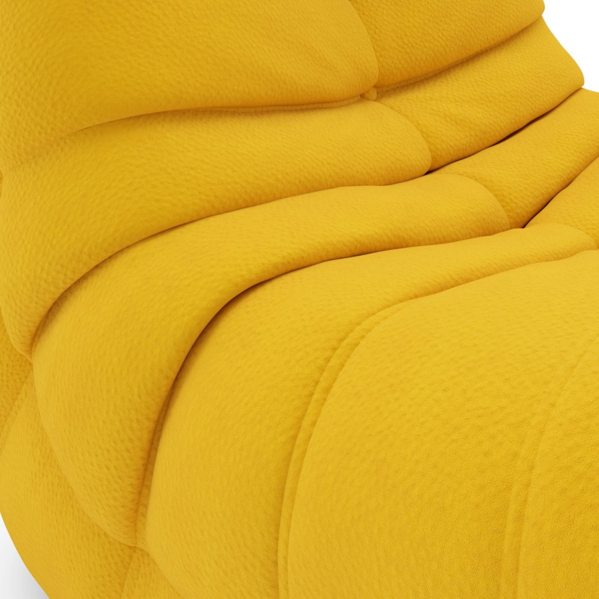 Kid's Armless Chair in Pale Yellow