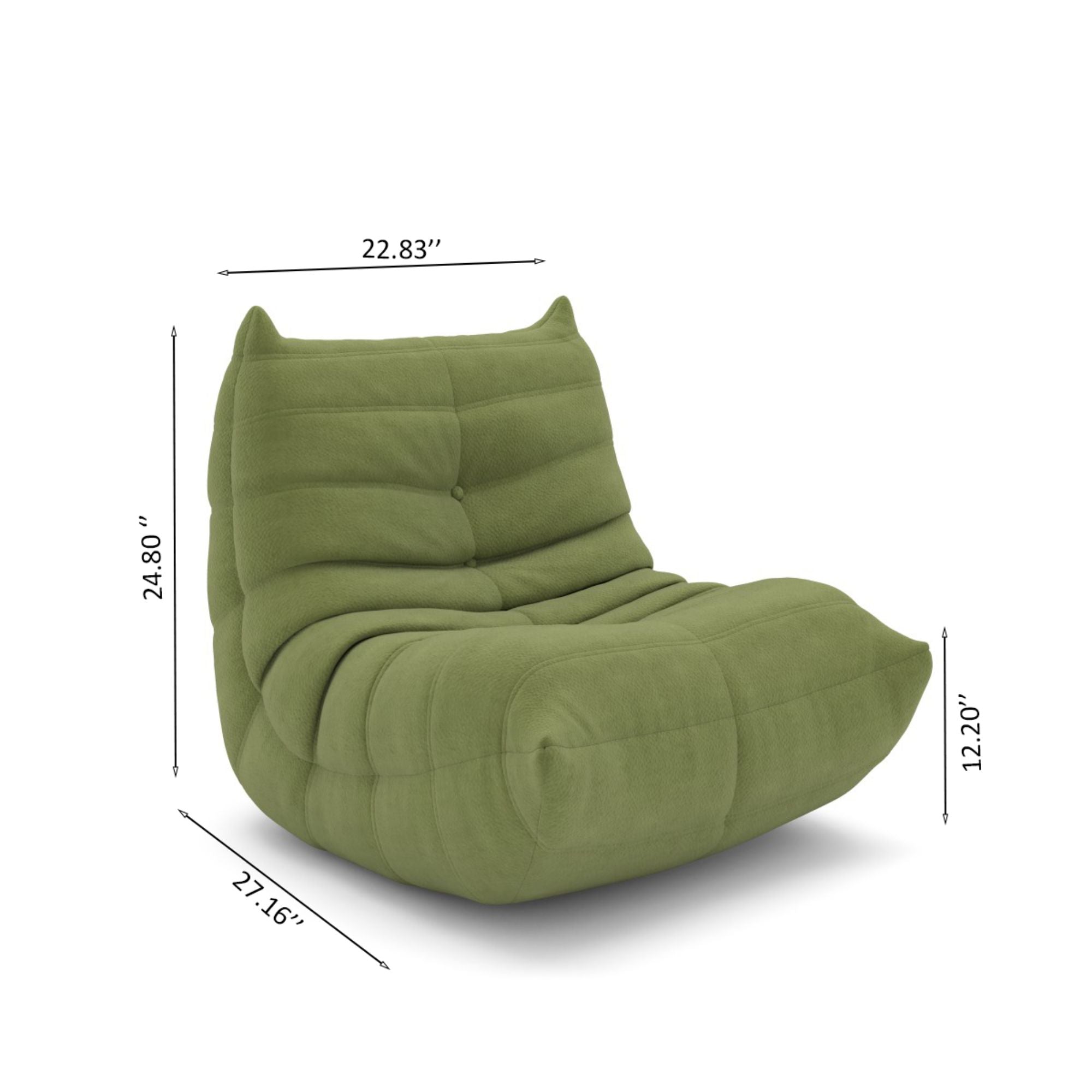 Kid's Armless Chair in Sage