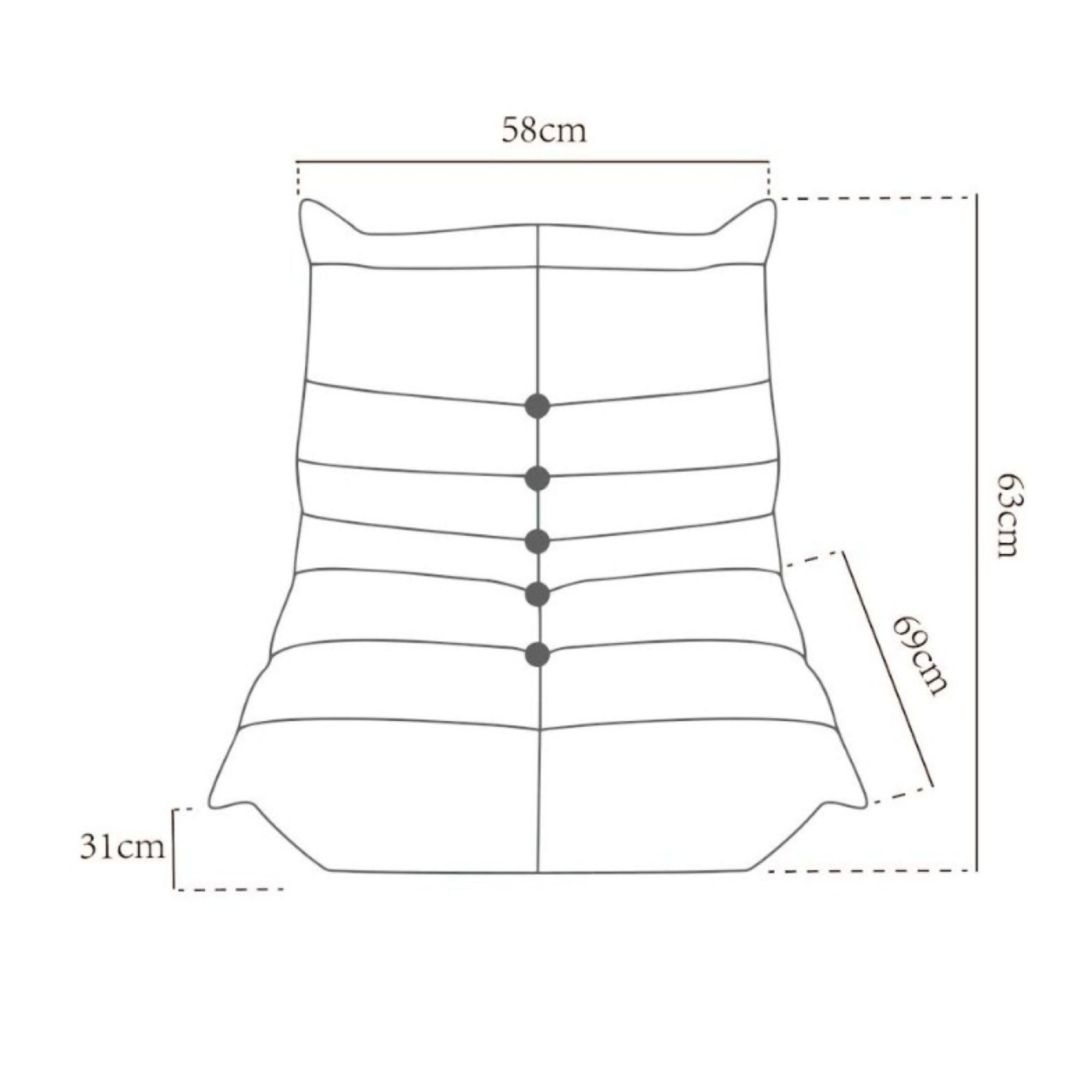 Kid's Armless Chair in Sage