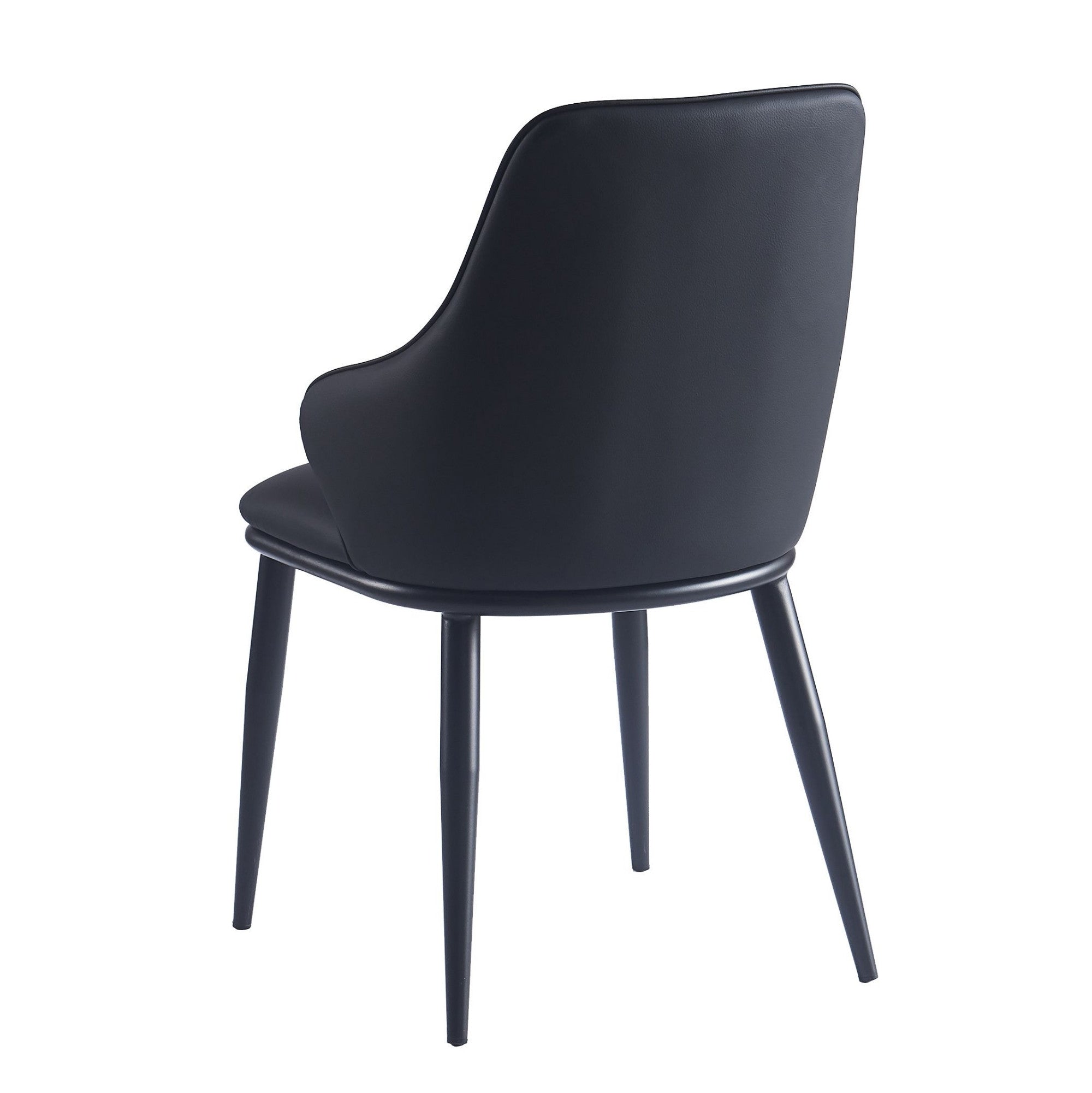 Chaise de salle à manger Caspian moderne du milieu du siècle, couleur sable (lot de 2)