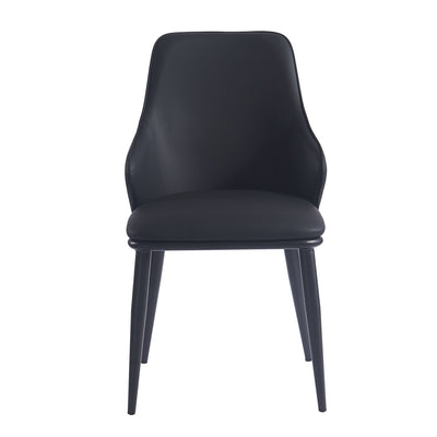 Chaise de salle à manger Caspian moderne du milieu du siècle, couleur sable (lot de 2)