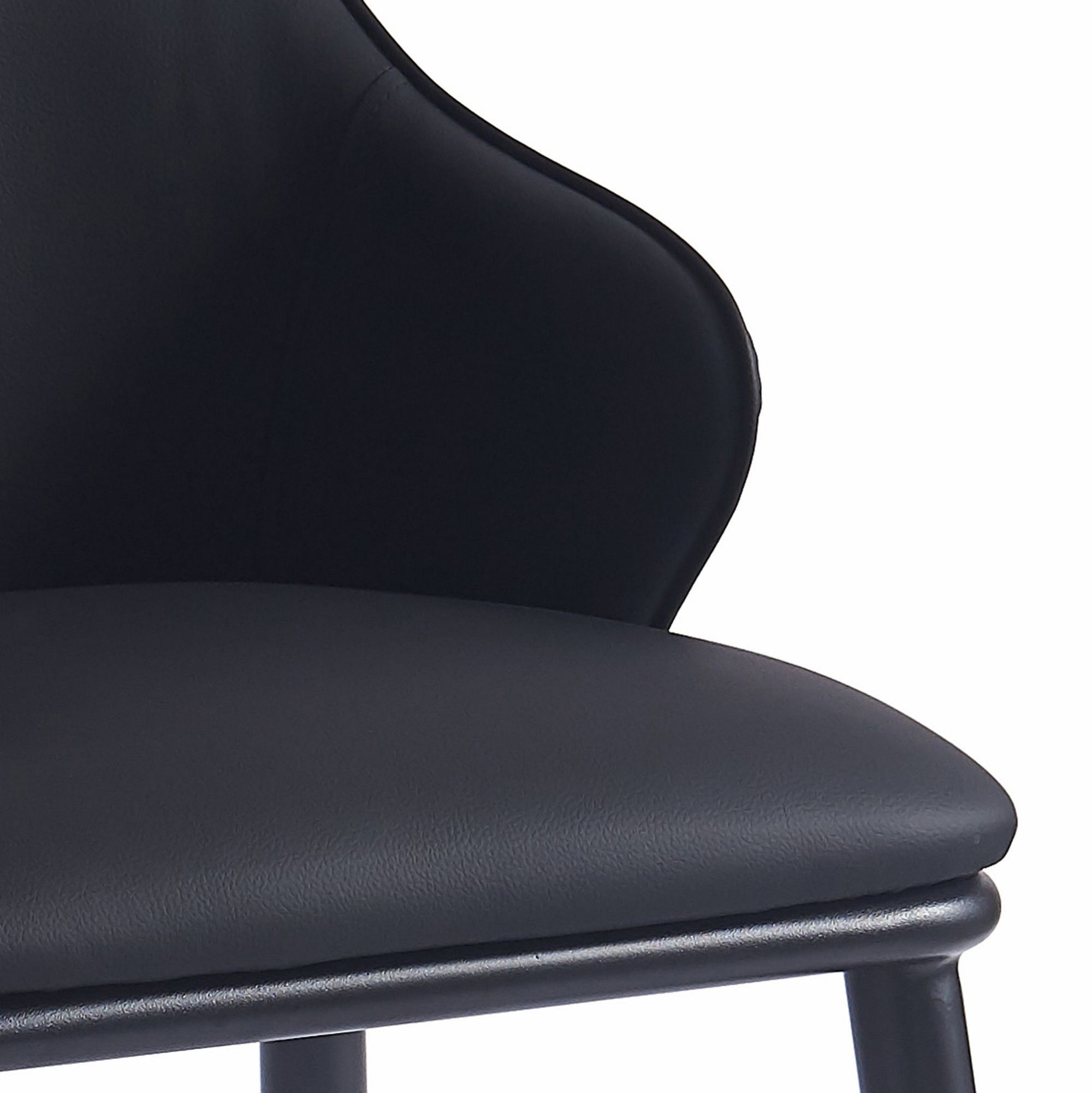 Chaise de salle à manger Caspian moderne du milieu du siècle, couleur sable (lot de 2)
