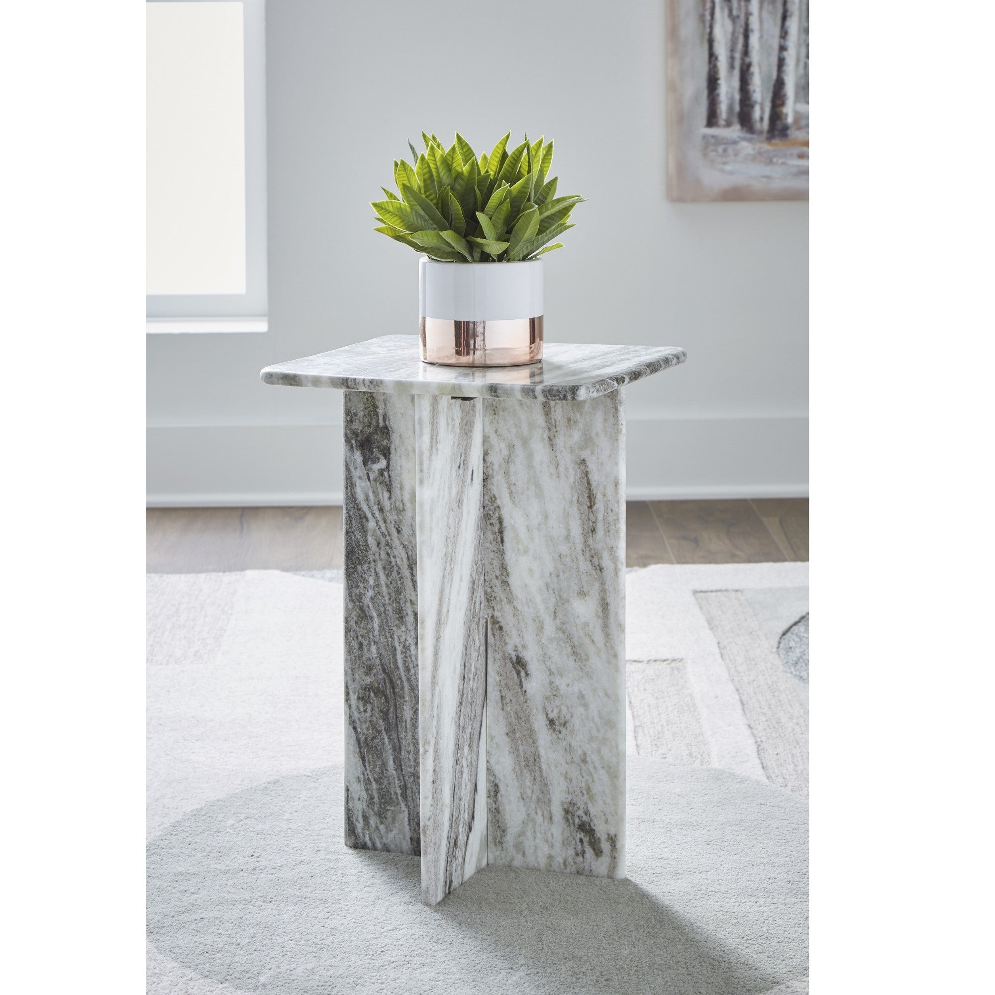 Keithwell Marble Accent Table
