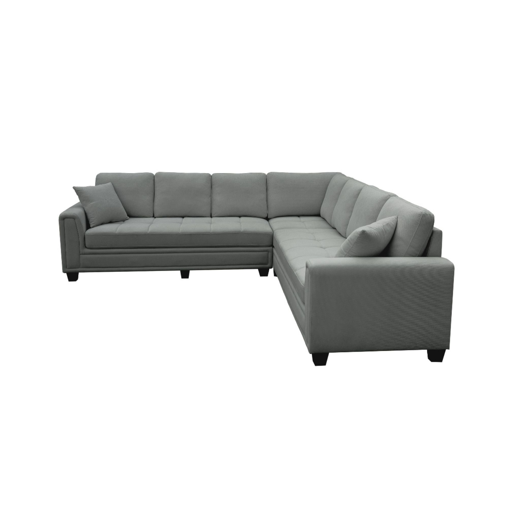 MAZ Kelsier 3-piece sectional sofa set with plush cushions and modern design, ideal for stylish living room seating.