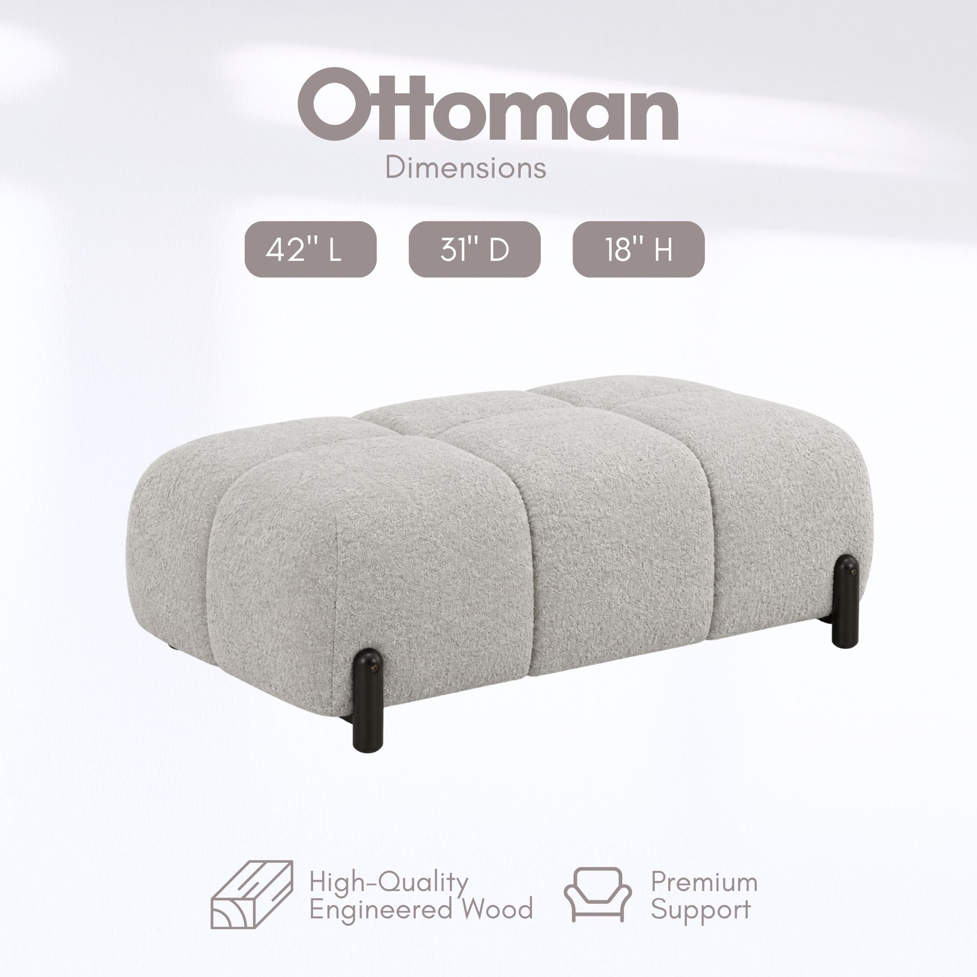 Canadian-made Parker Modern Sofa Set