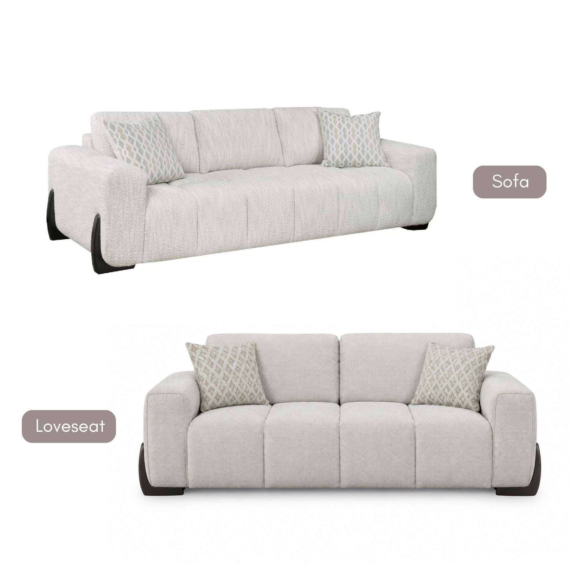 Canadian-made Parker Modern Sofa Set