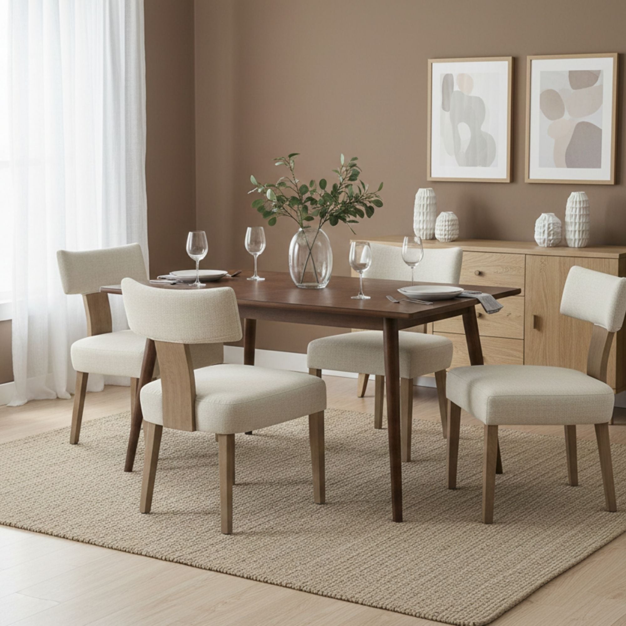Klis Dining Chair in Beige