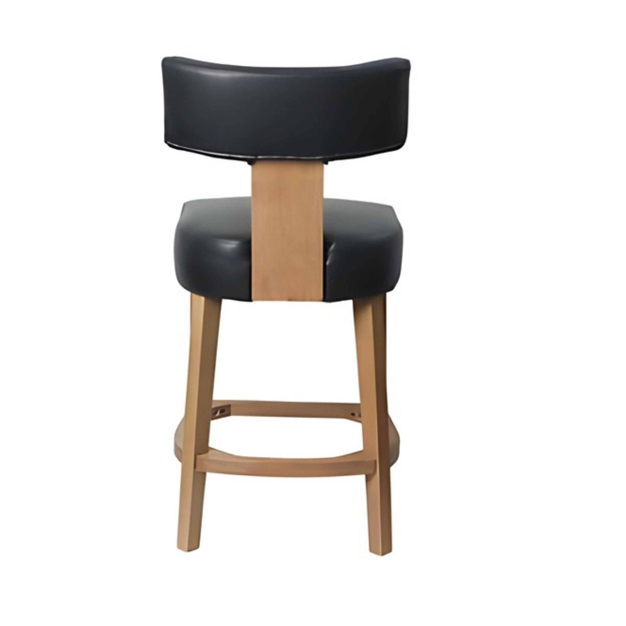 Black Klis counter bar stool by Elite Living with a sleek modern design, featuring a cushioned seat and sturdy metal legs.