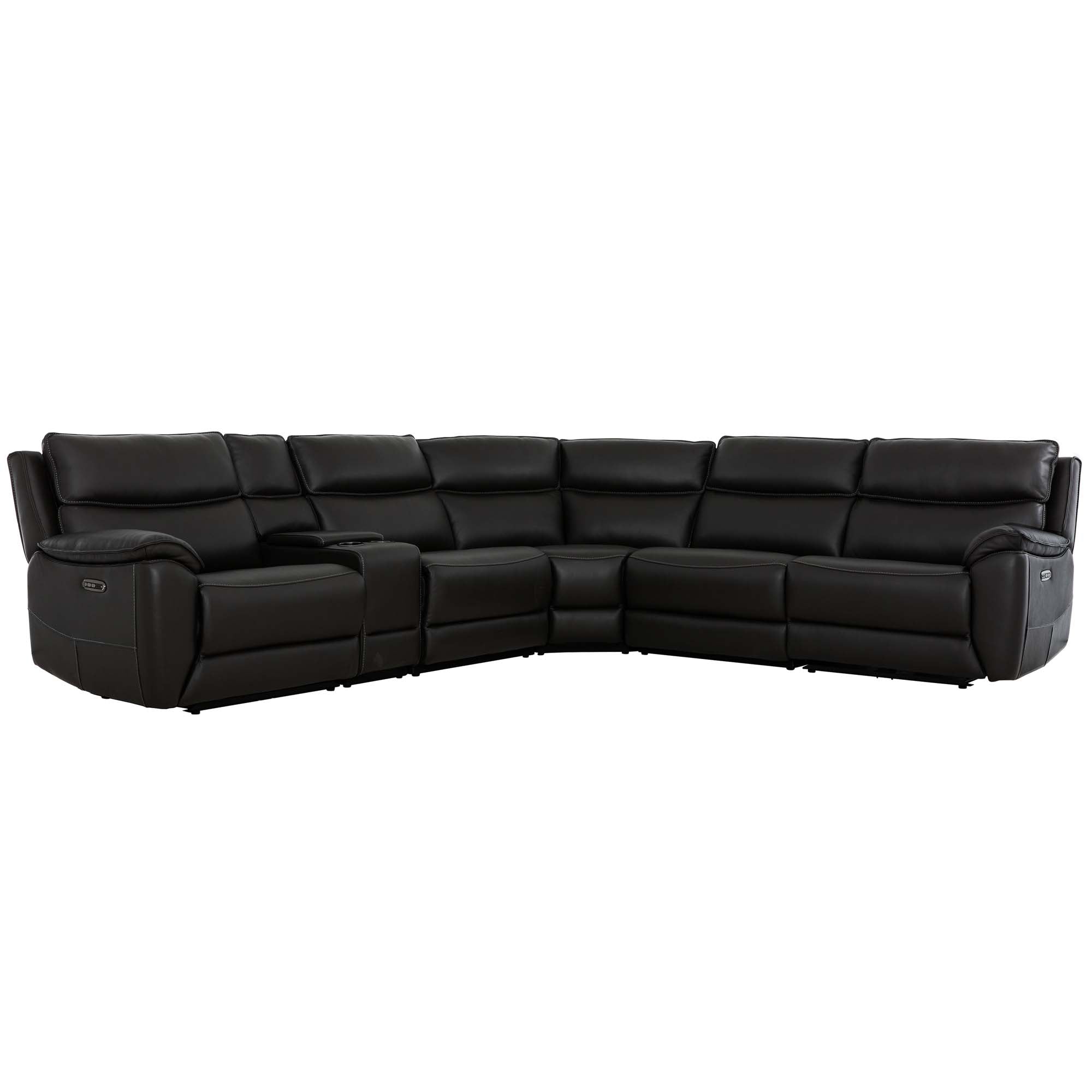 Knox 6-Piece Leather Power Reclining Sectional