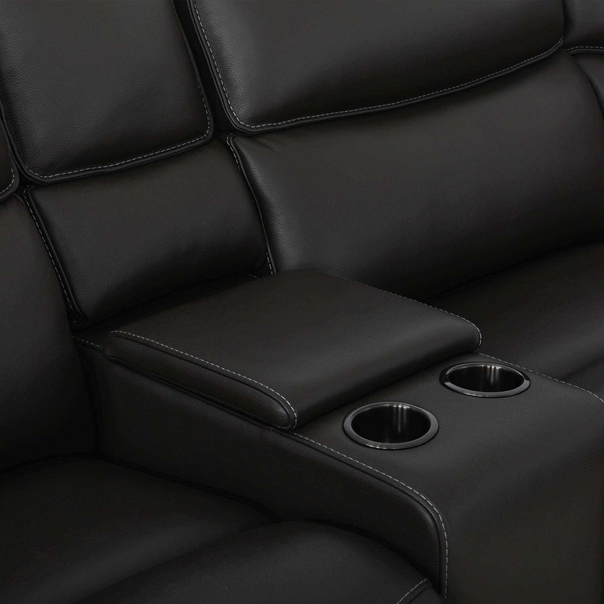 Knox 6-Piece Leather Power Reclining Sectional