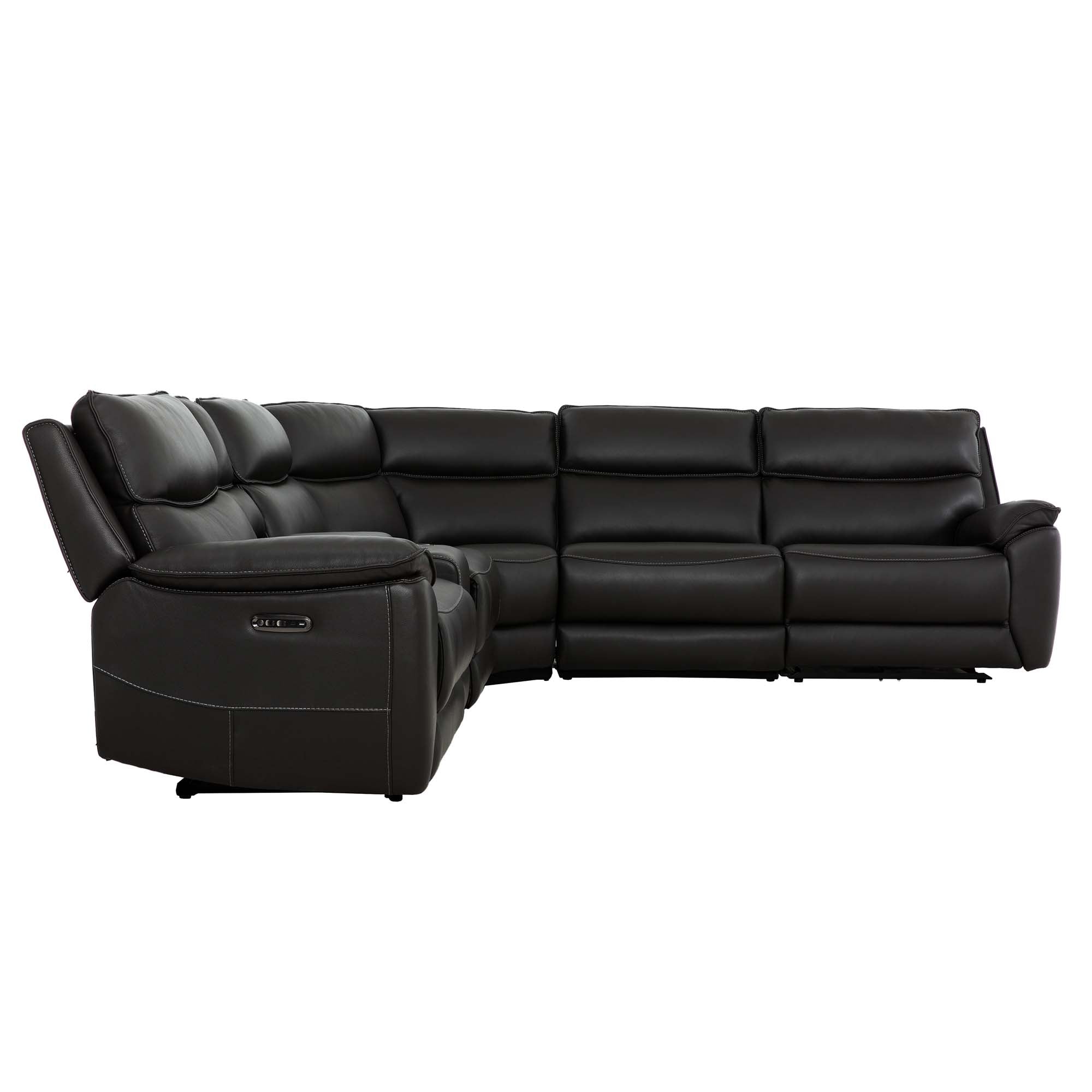 Knox 6-Piece Leather Power Reclining Sectional