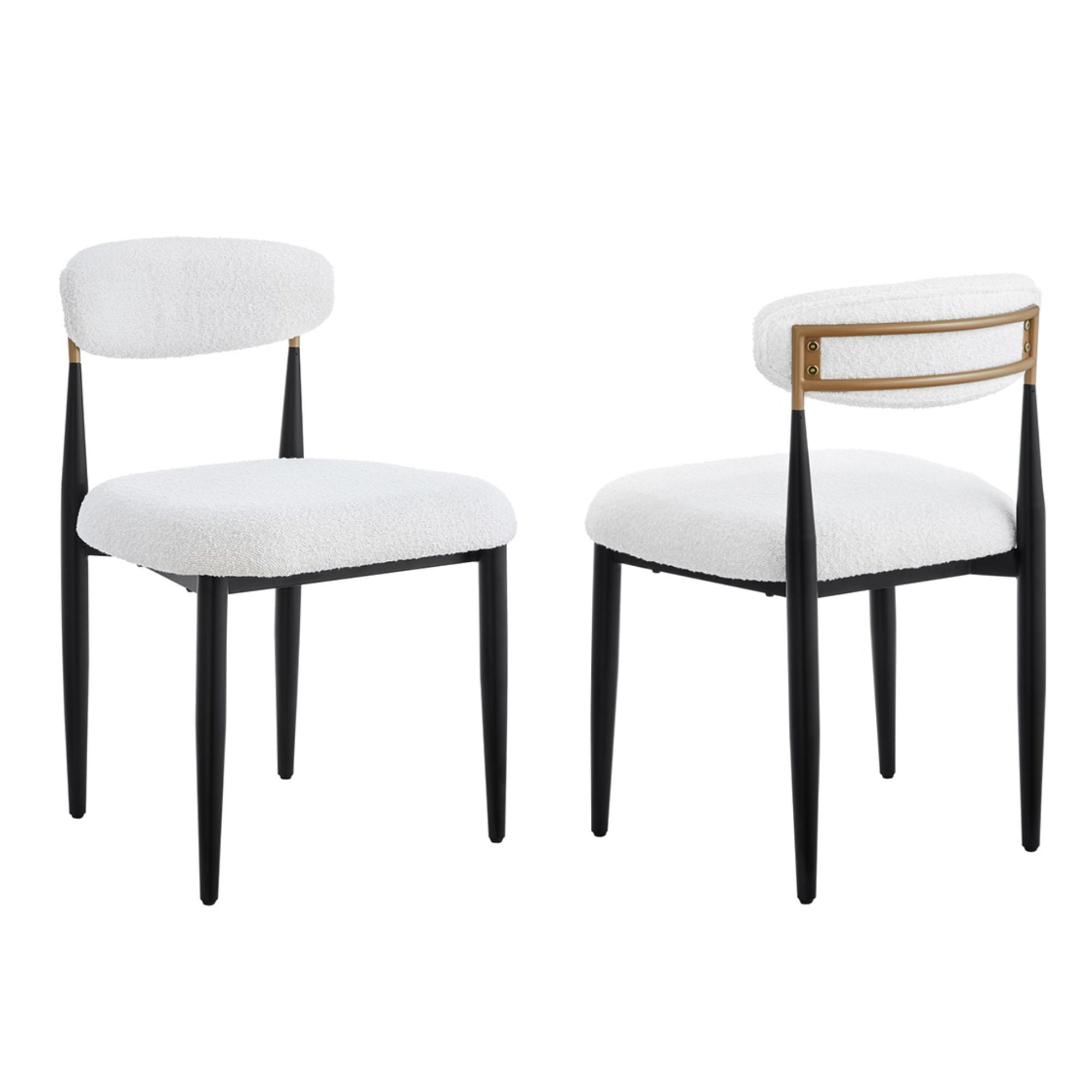 Kodi Dining Chair Set in White (Set of 2) | CastleUp Experience Centre Online Furniture