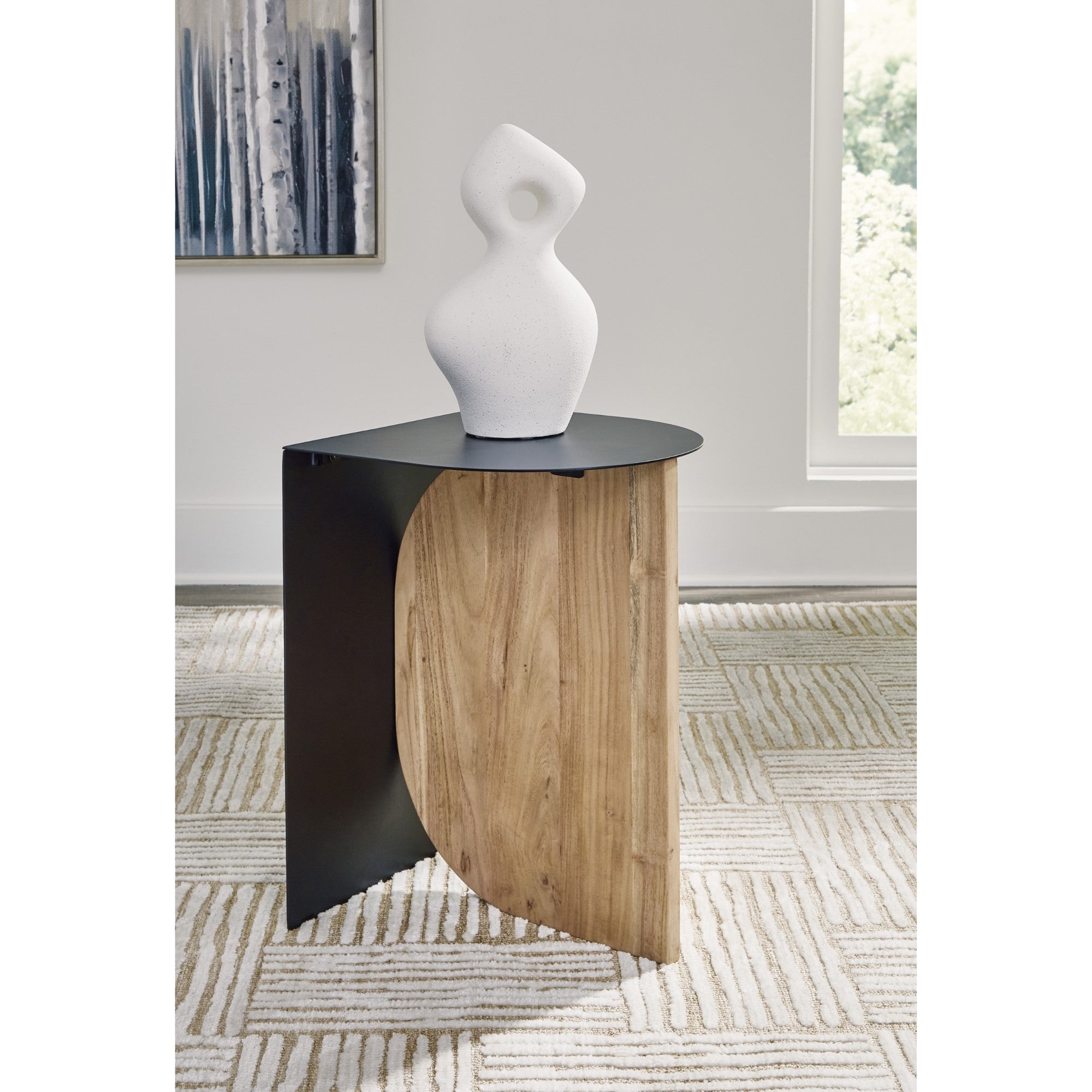 Ladgate Accent Table Wood and Metal