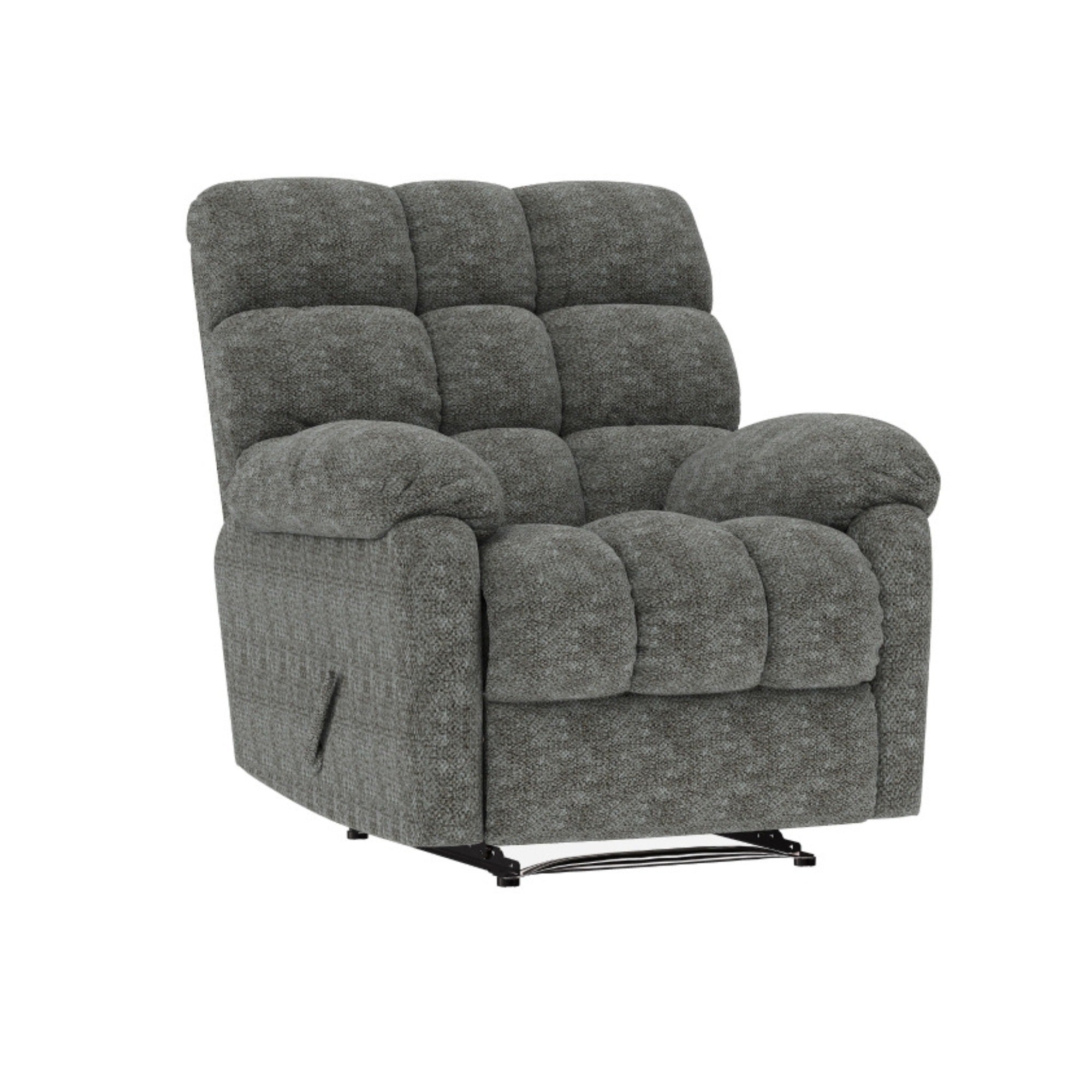 Lancaster Reclining Chair Grey Chenille