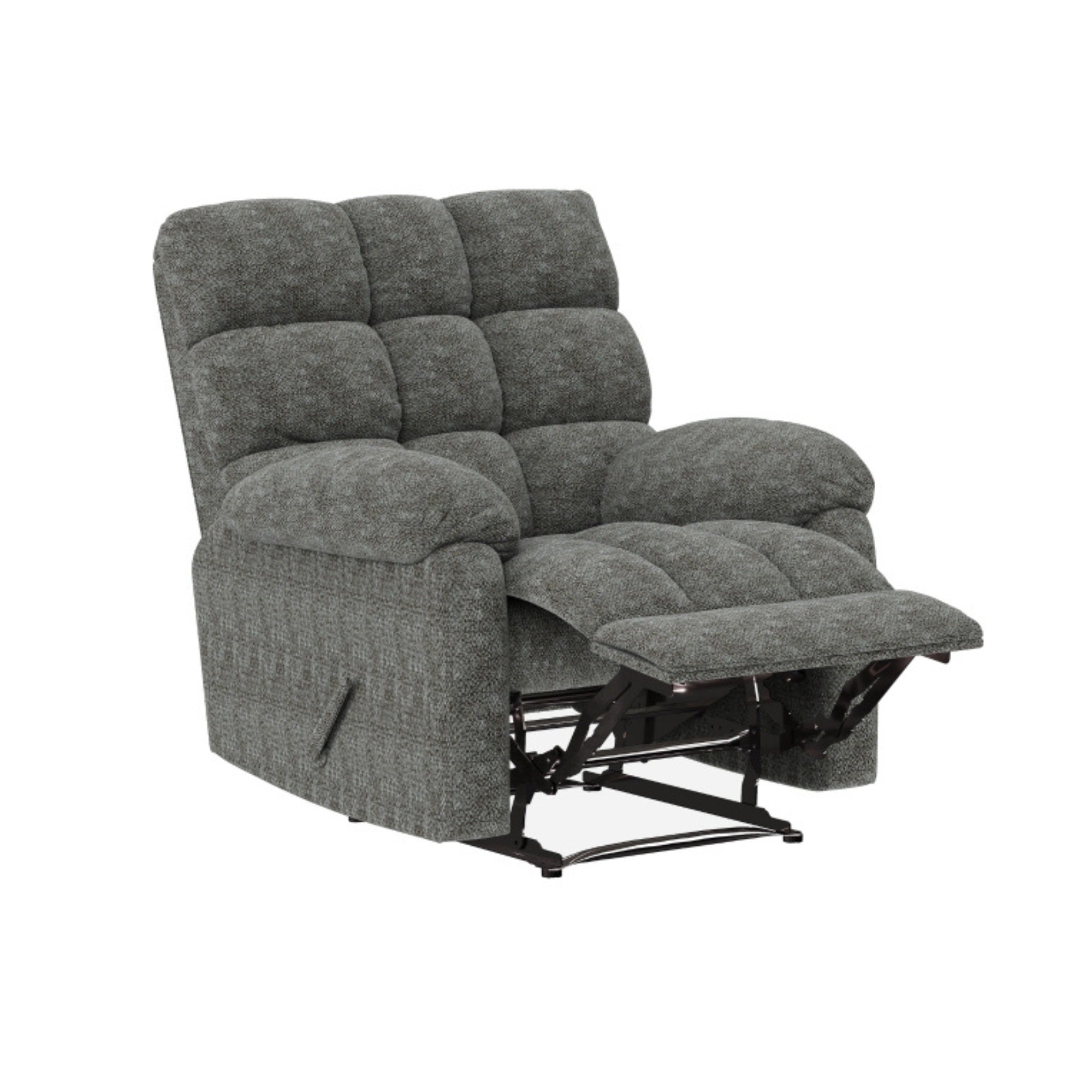 Lancaster Reclining Chair Grey Chenille