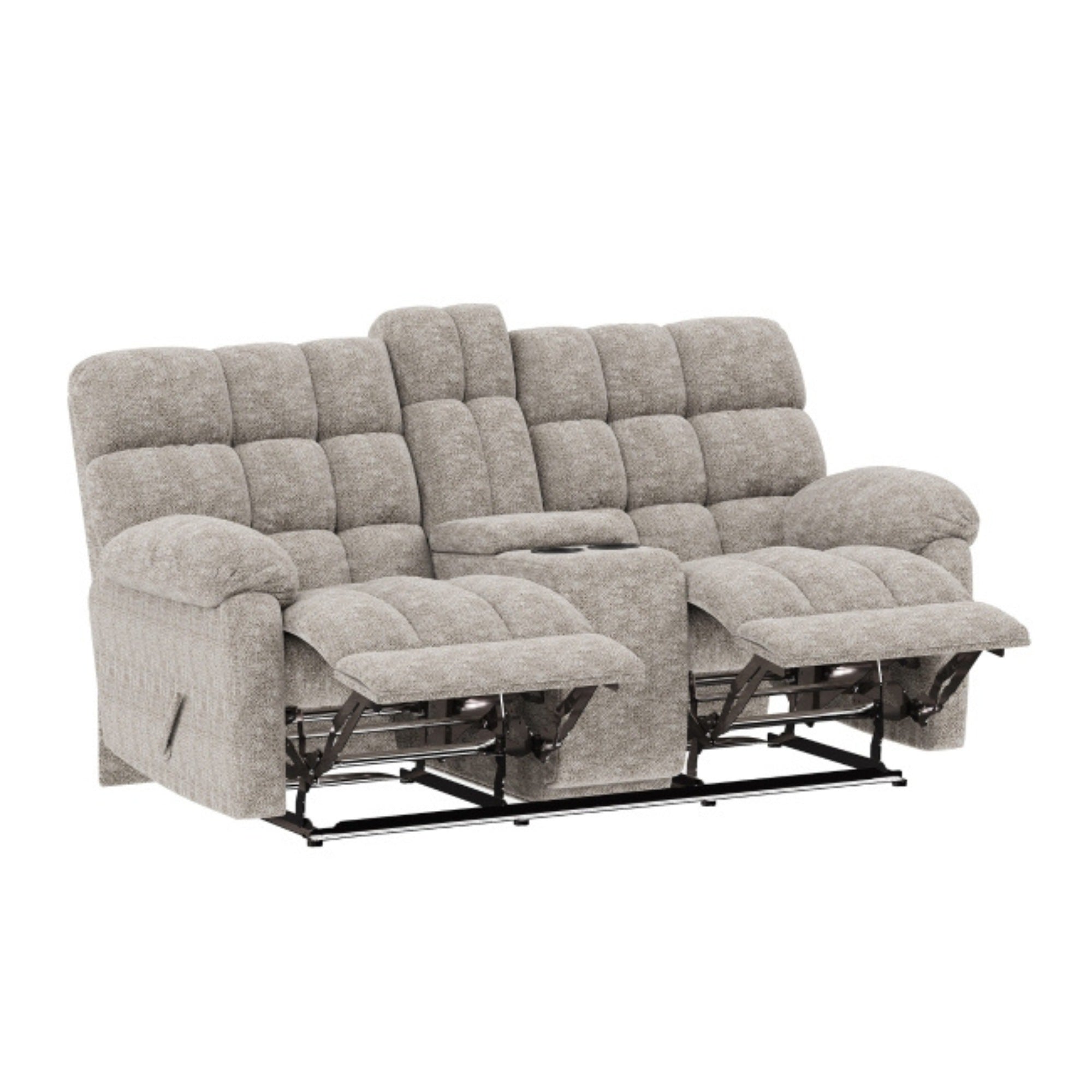 Lancaster Reclining Upholstery Set Beige Chenille