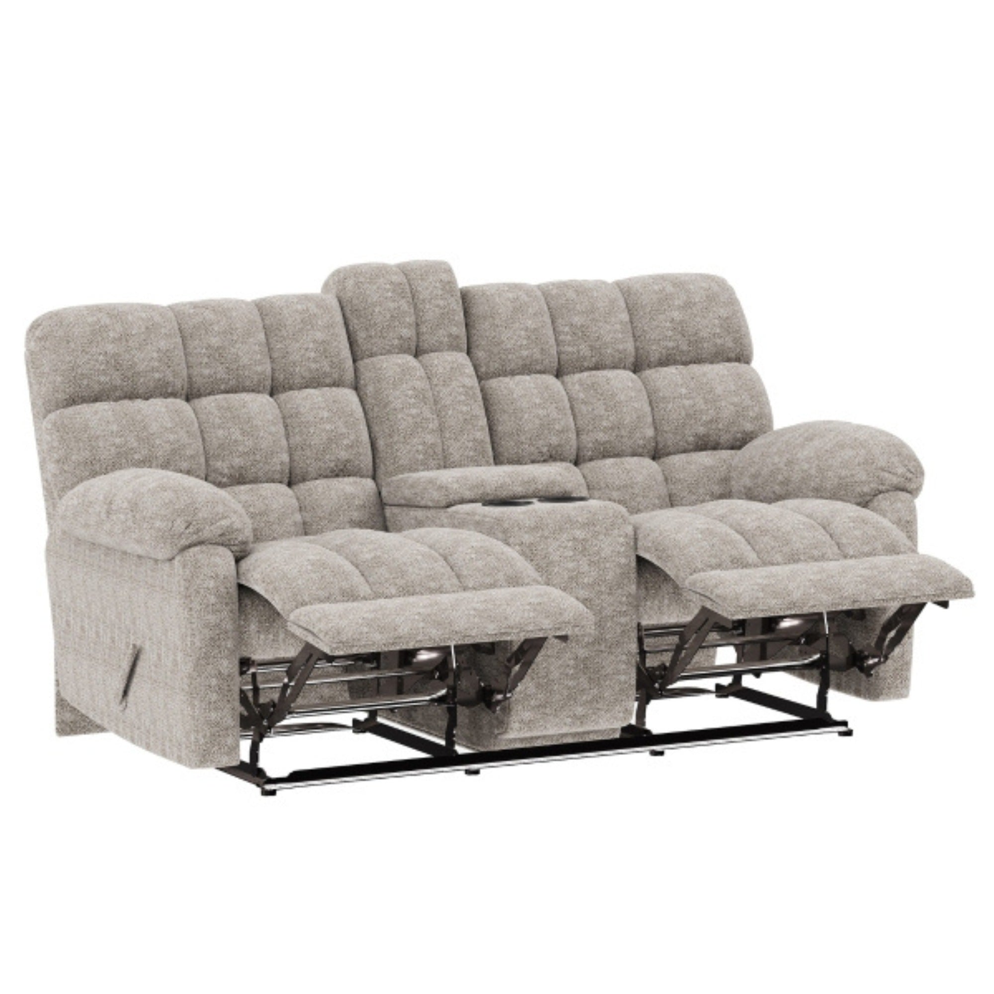 Lancaster Reclining Upholstery Set Beige Chenille