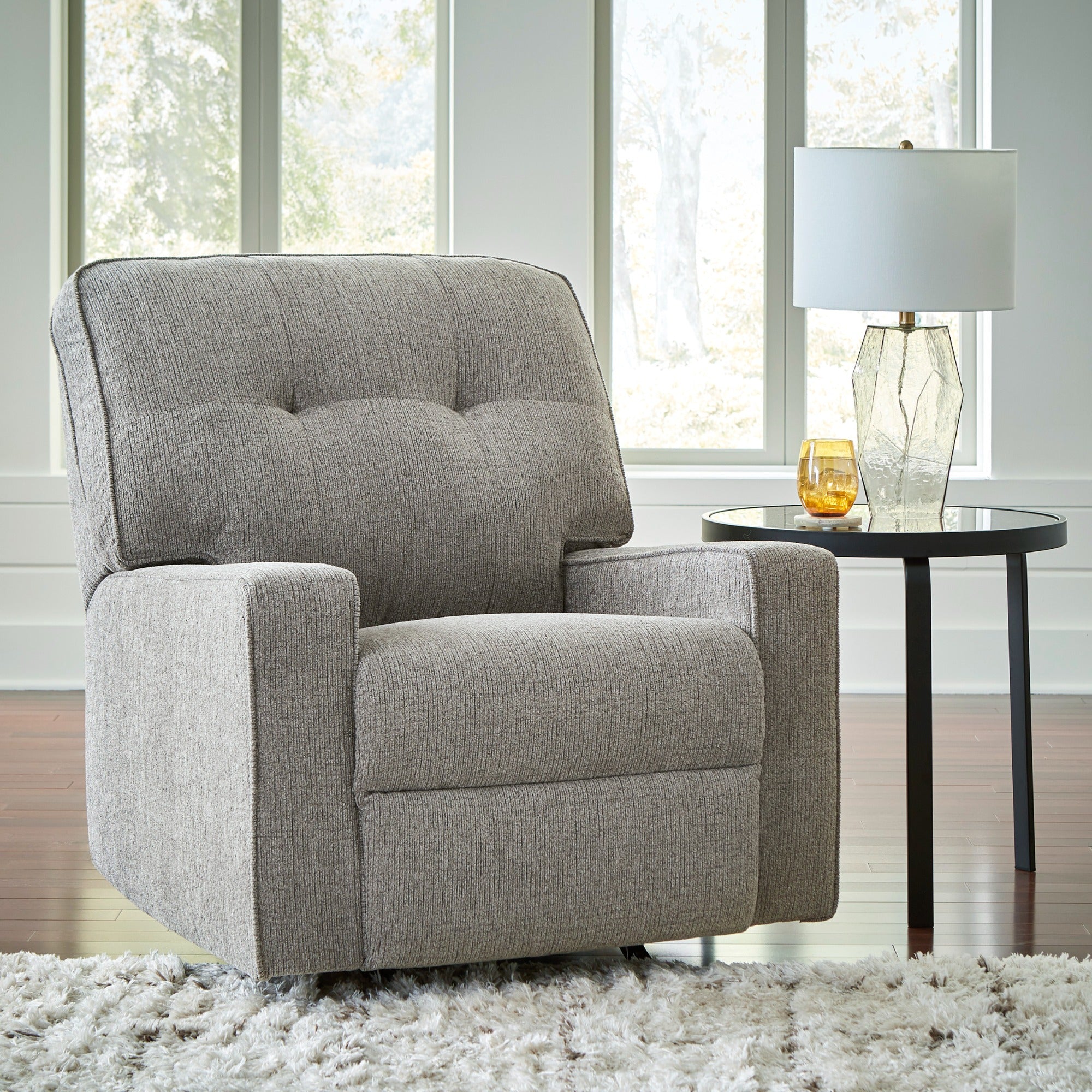 Larimer Rocker Reclining Chair in Iron