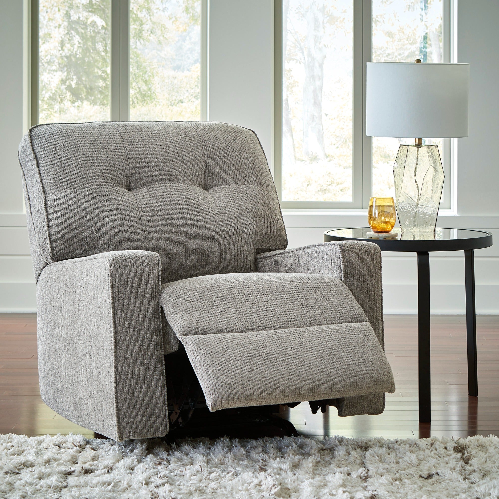 Larimer Rocker Reclining Chair in Iron