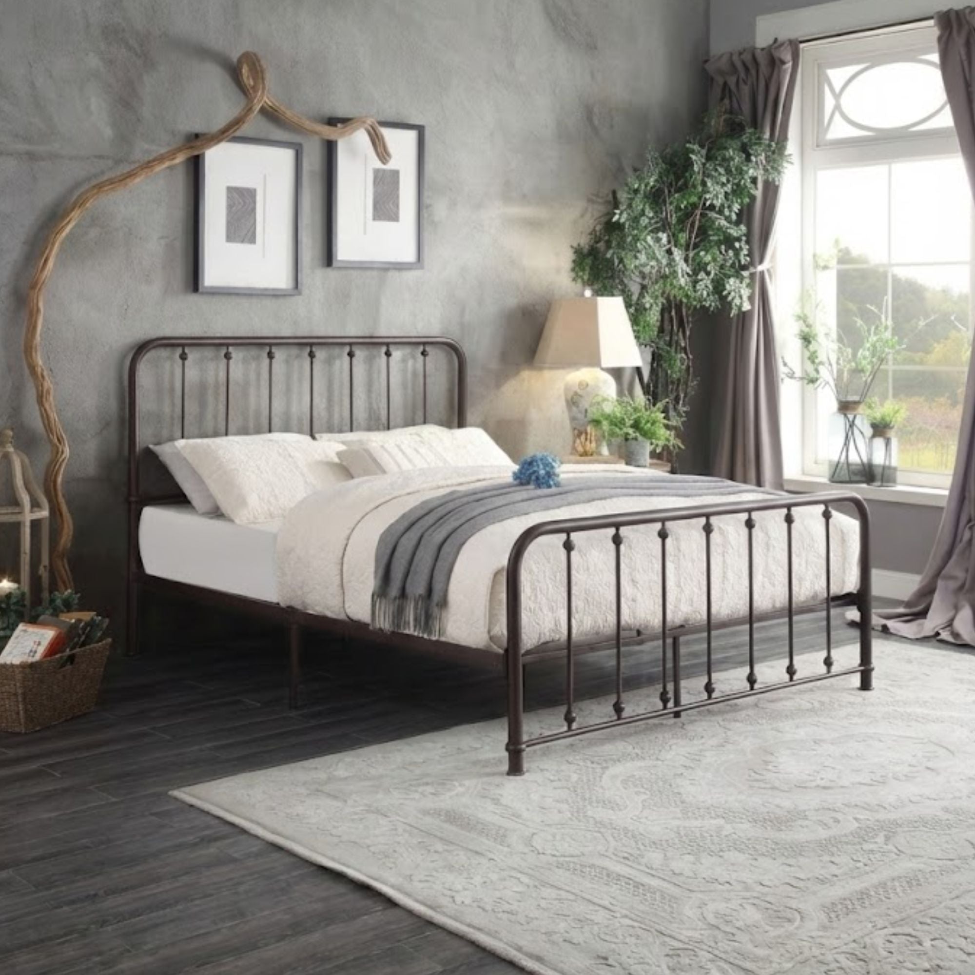 Larkspur Collection Bed – Antique Bronze | CastleUp Experience Centre Online Furniture